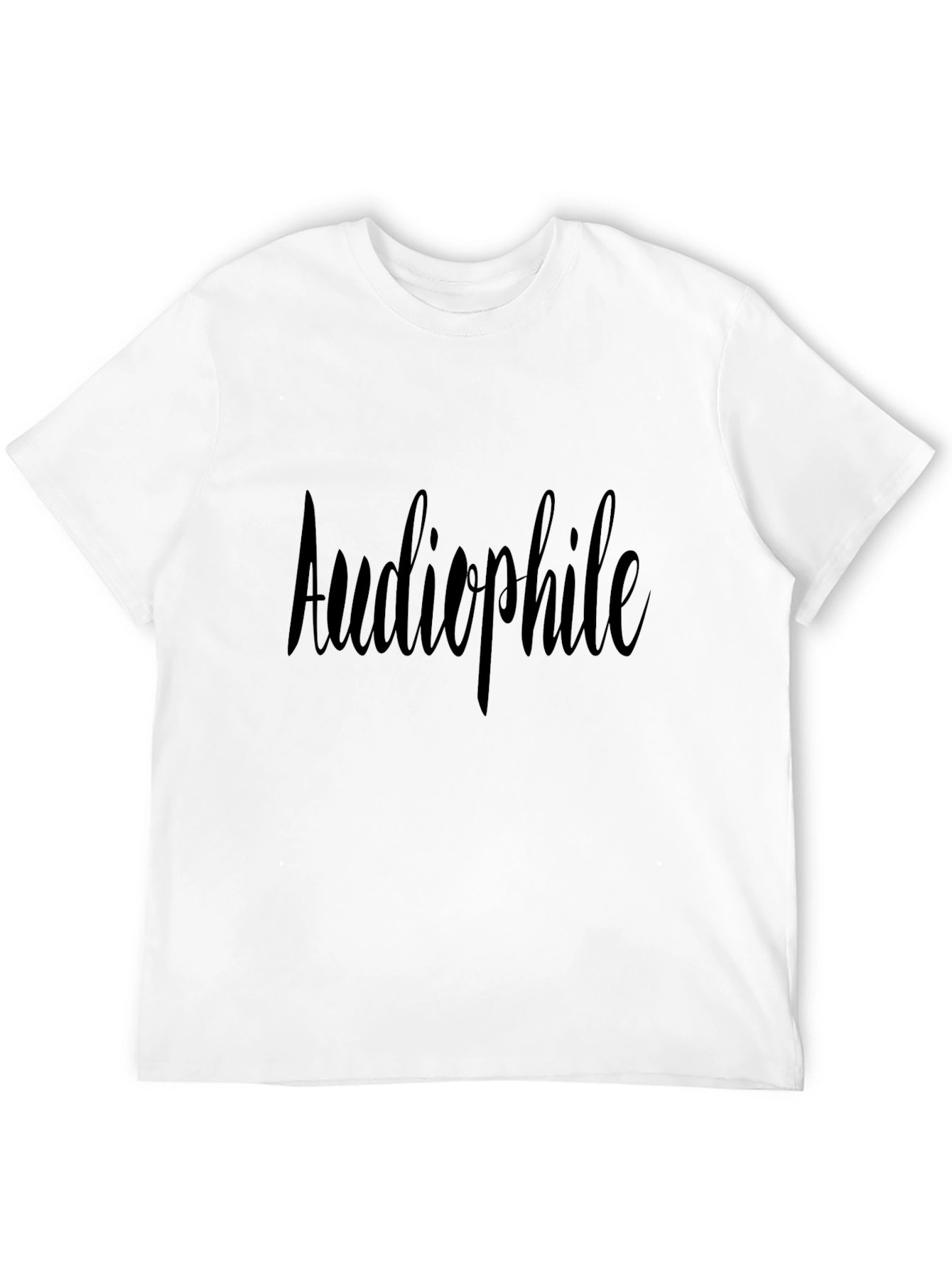 Audiophile Black T-Shirt: Music Lover Tee