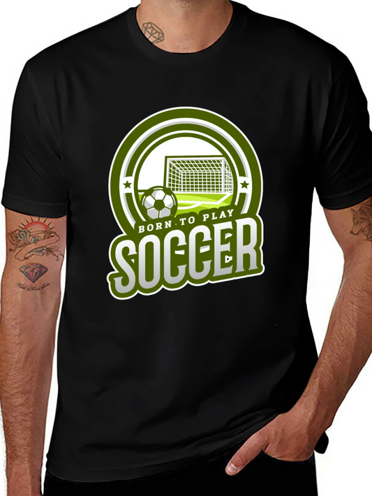 Born To Play Soccer Graphic T-Shirt