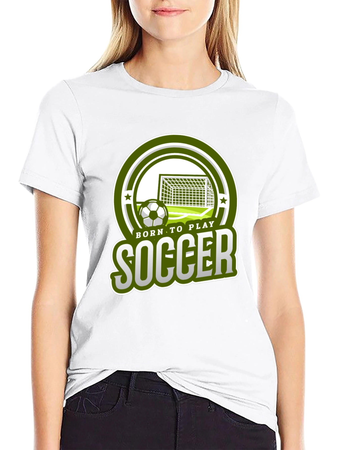 Born To Play Soccer Graphic T-Shirt