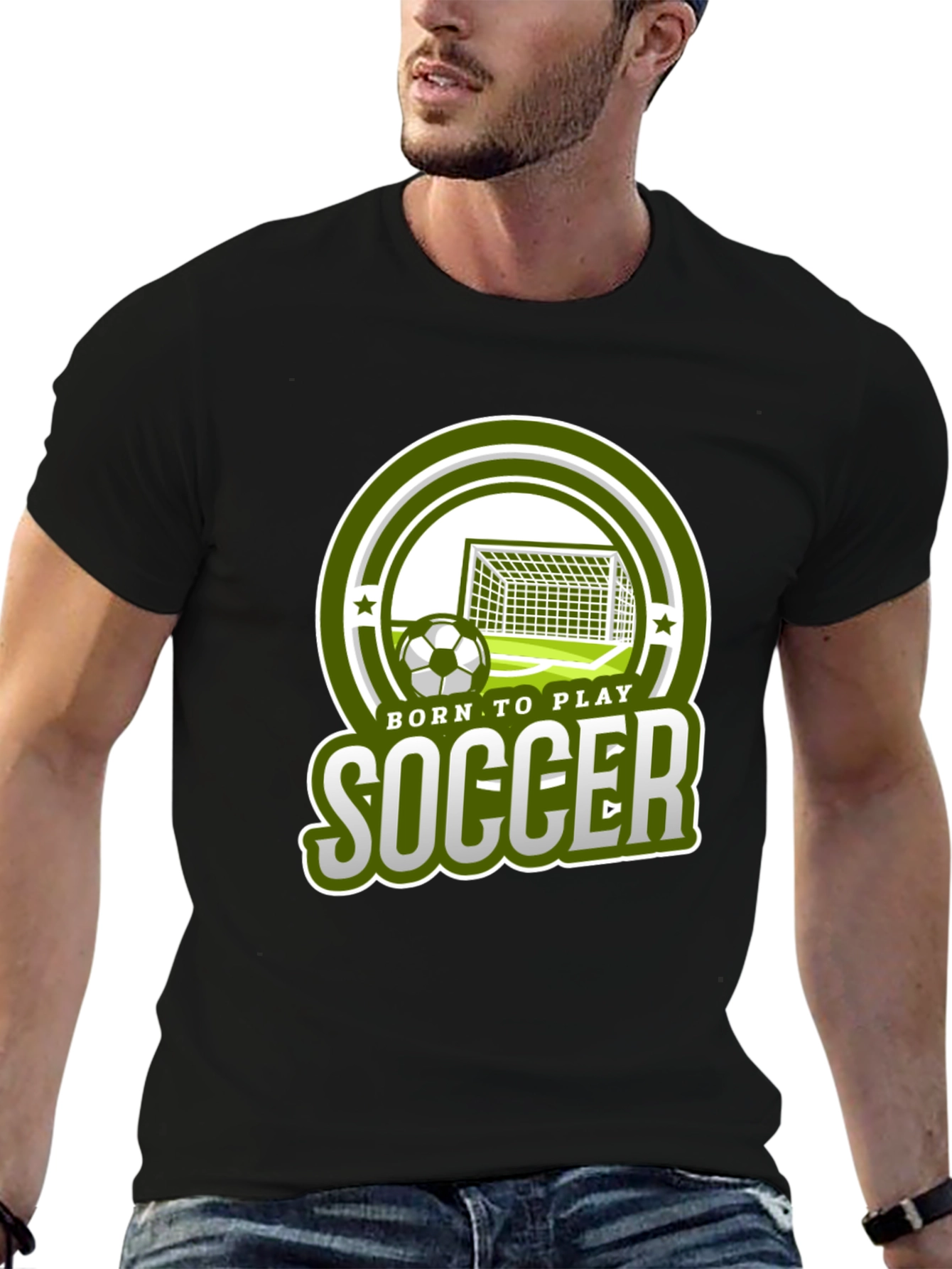 Born To Play Soccer Graphic T-Shirt