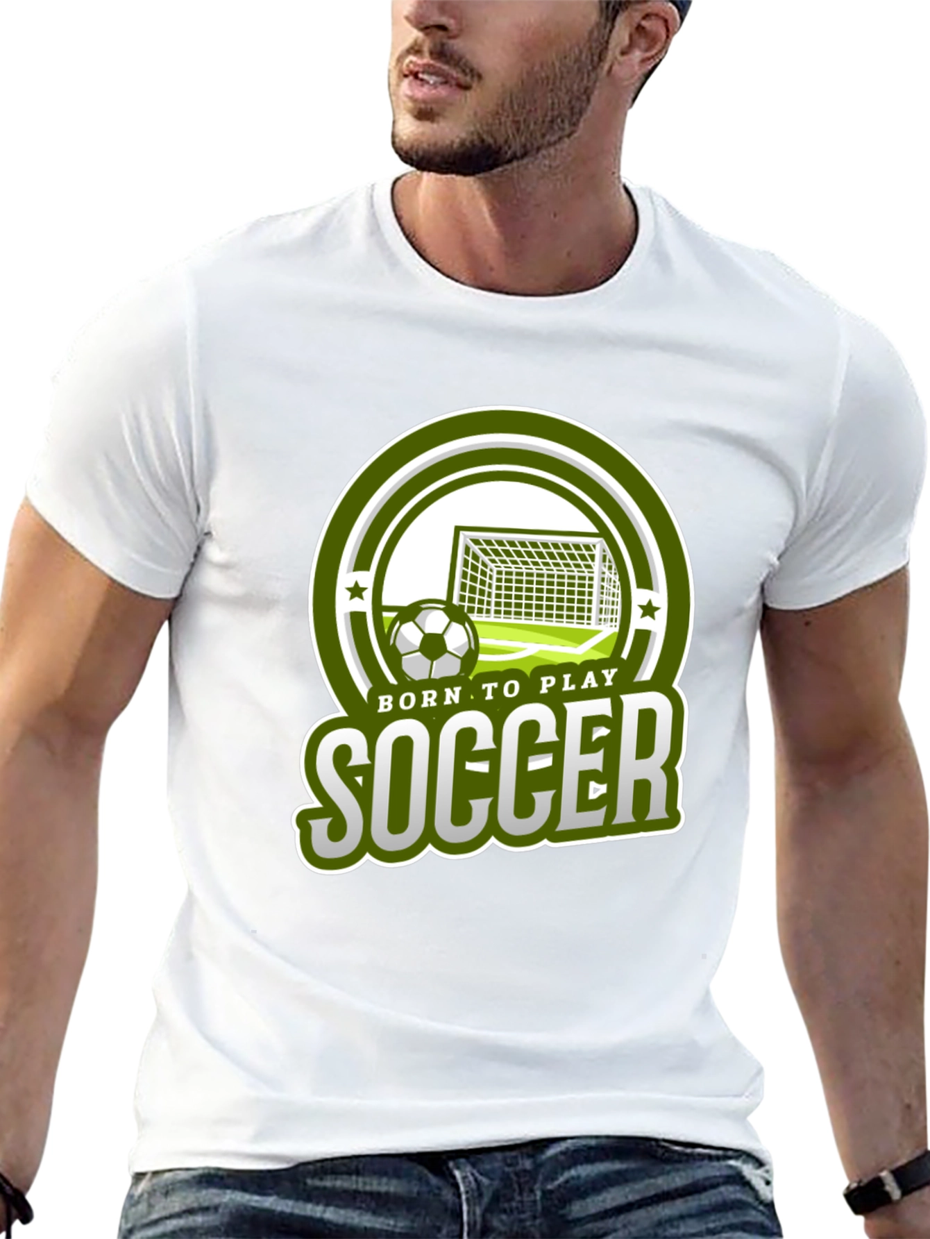 Born To Play Soccer Graphic T-Shirt