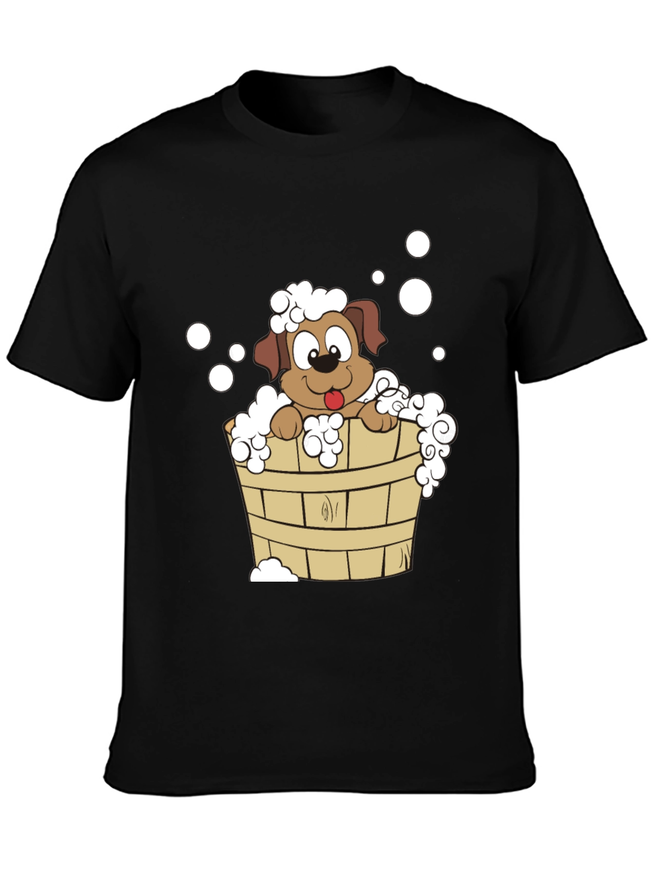 Dog in Tub T-Shirt - Cute Cartoon Puppy