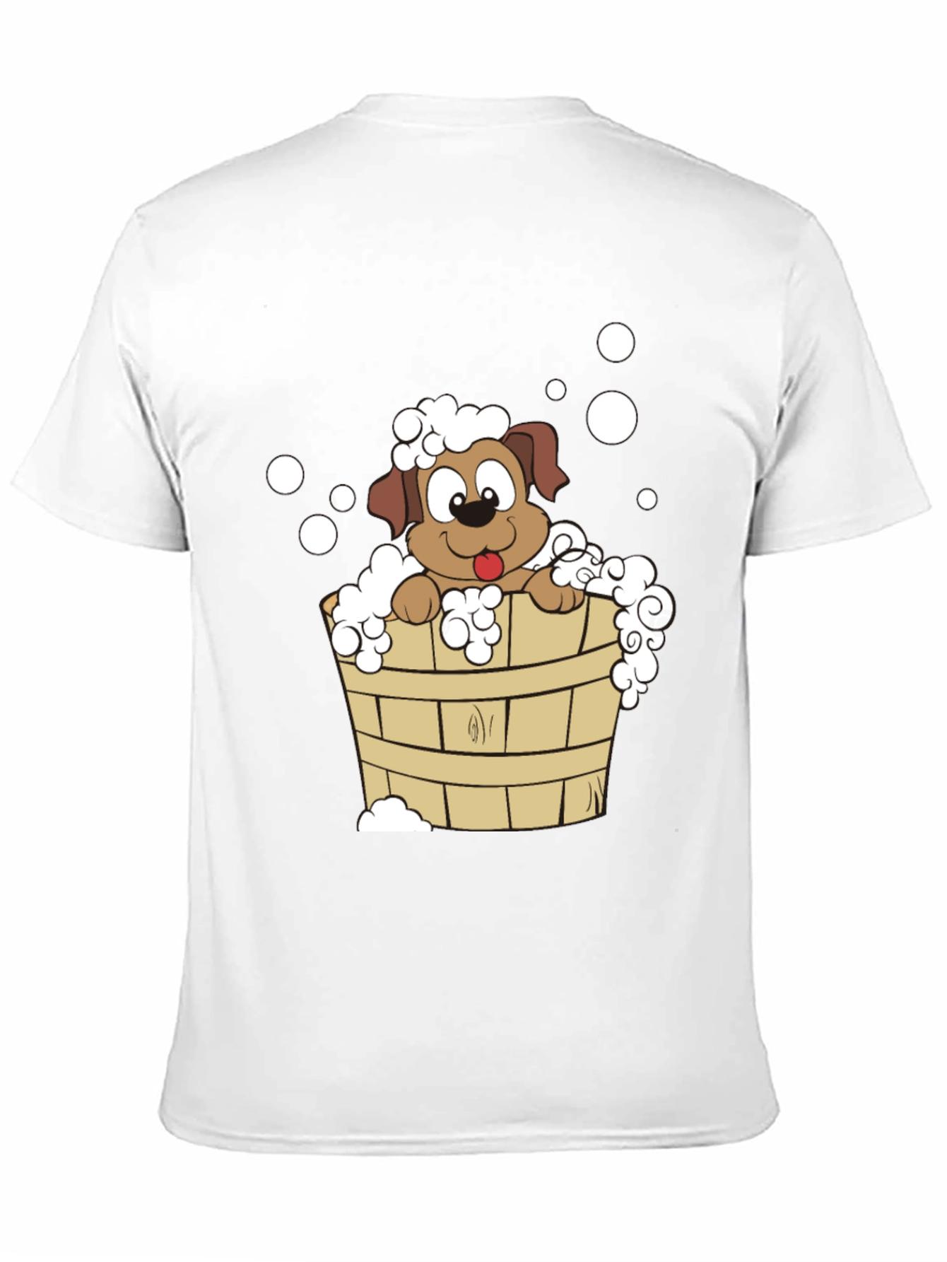 Dog in Tub T-Shirt - Cute Cartoon Puppy