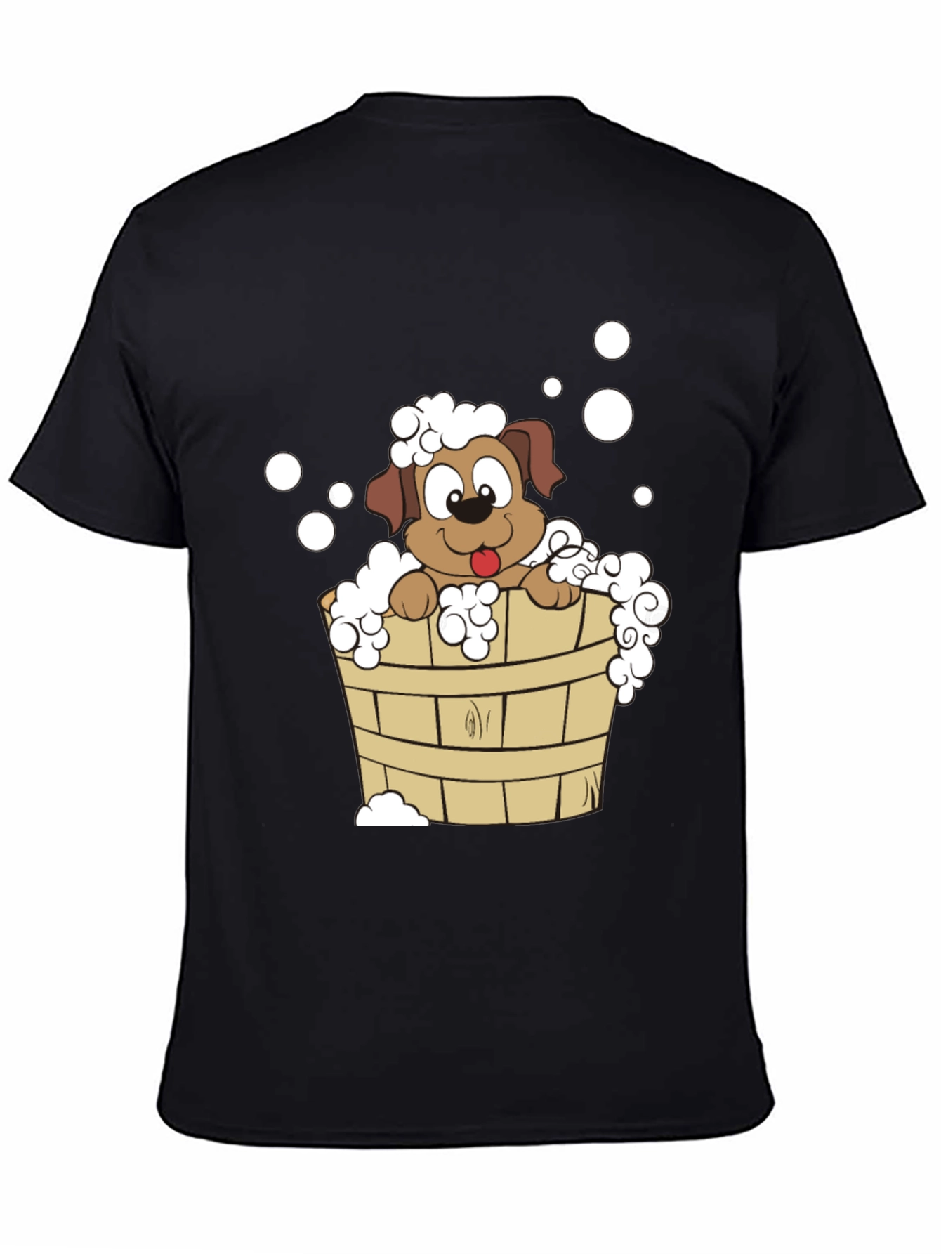 Dog in Tub T-Shirt - Cute Cartoon Puppy