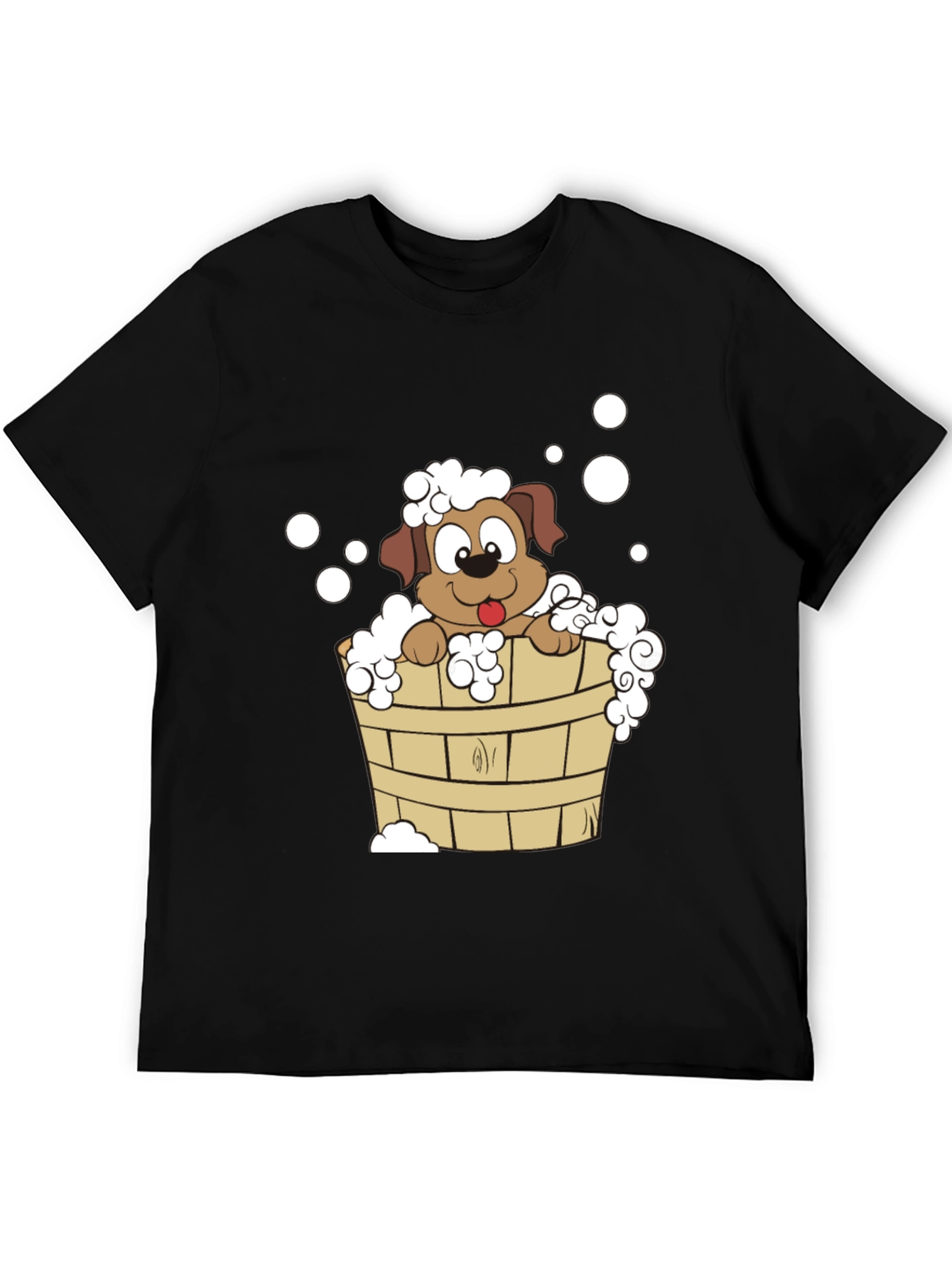 Dog in Tub T-Shirt - Cute Cartoon Puppy