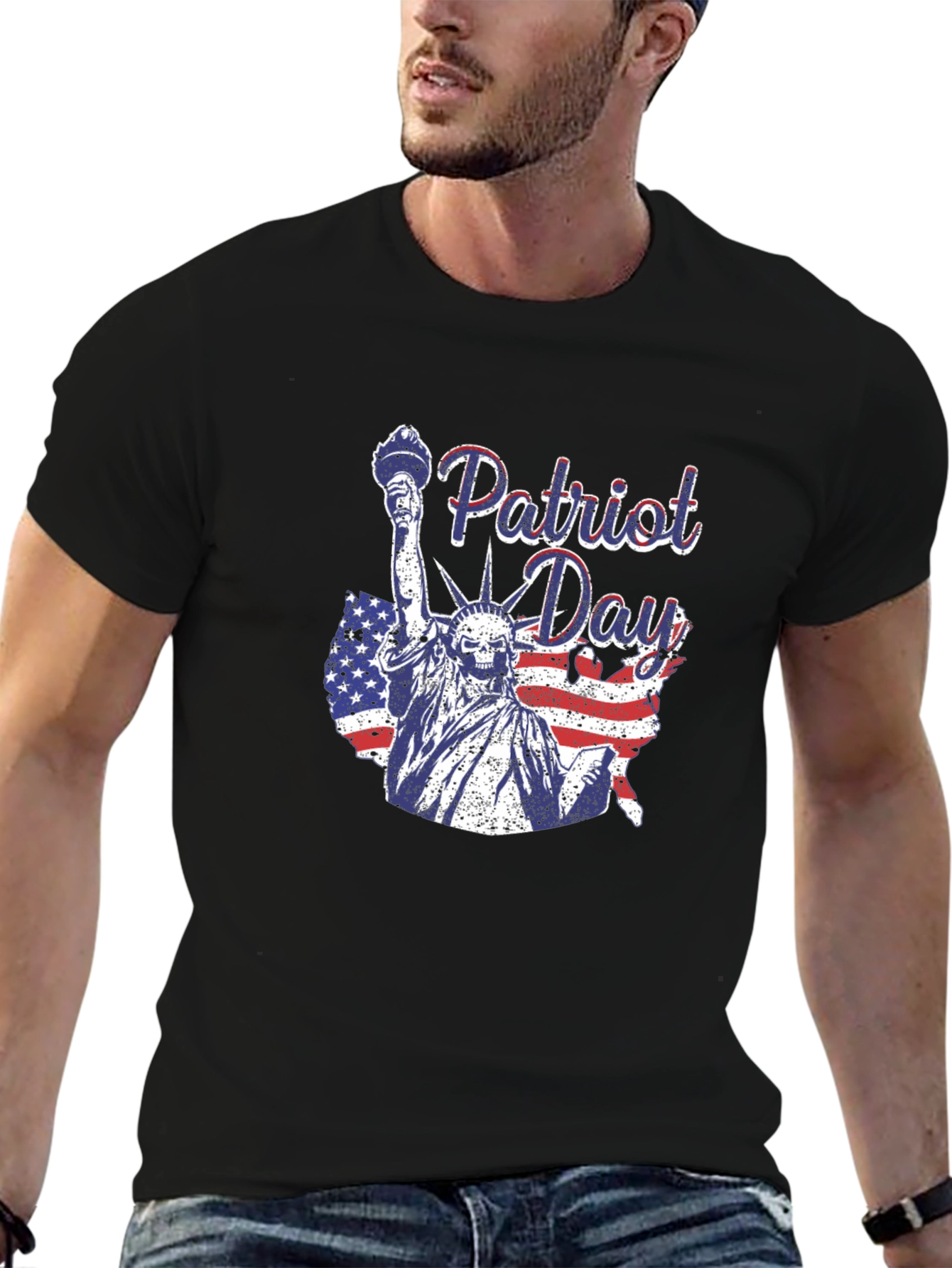 Patriot Day Statue of Liberty Graphic T-Shirt