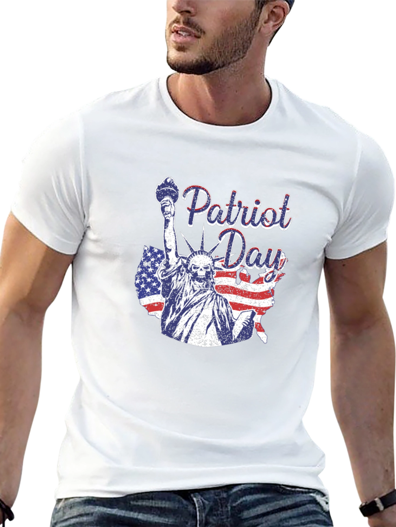 Patriot Day Statue of Liberty Graphic T-Shirt
