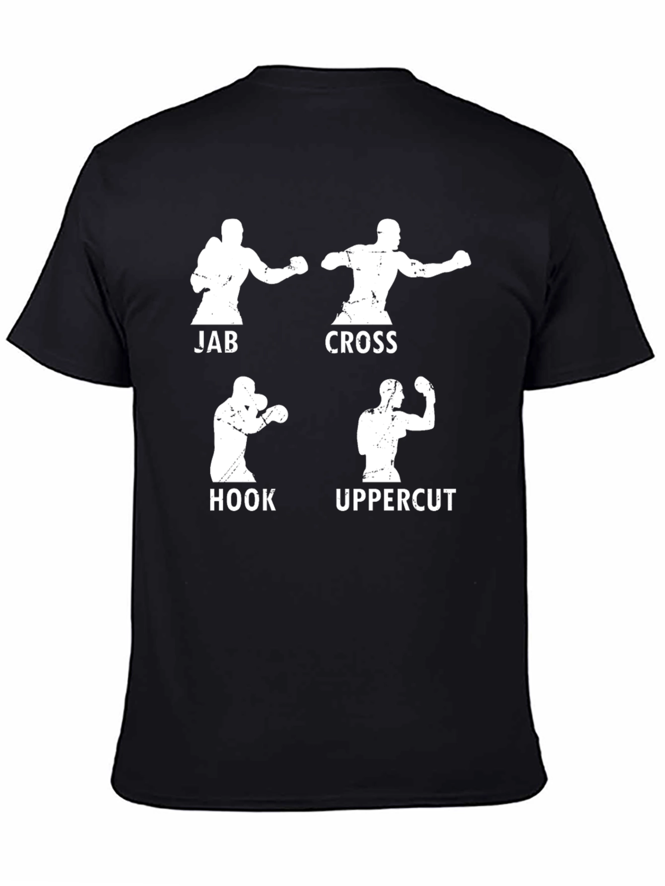 Boxing Stance Graphic T-Shirt - Jab Cross Hook Uppercut