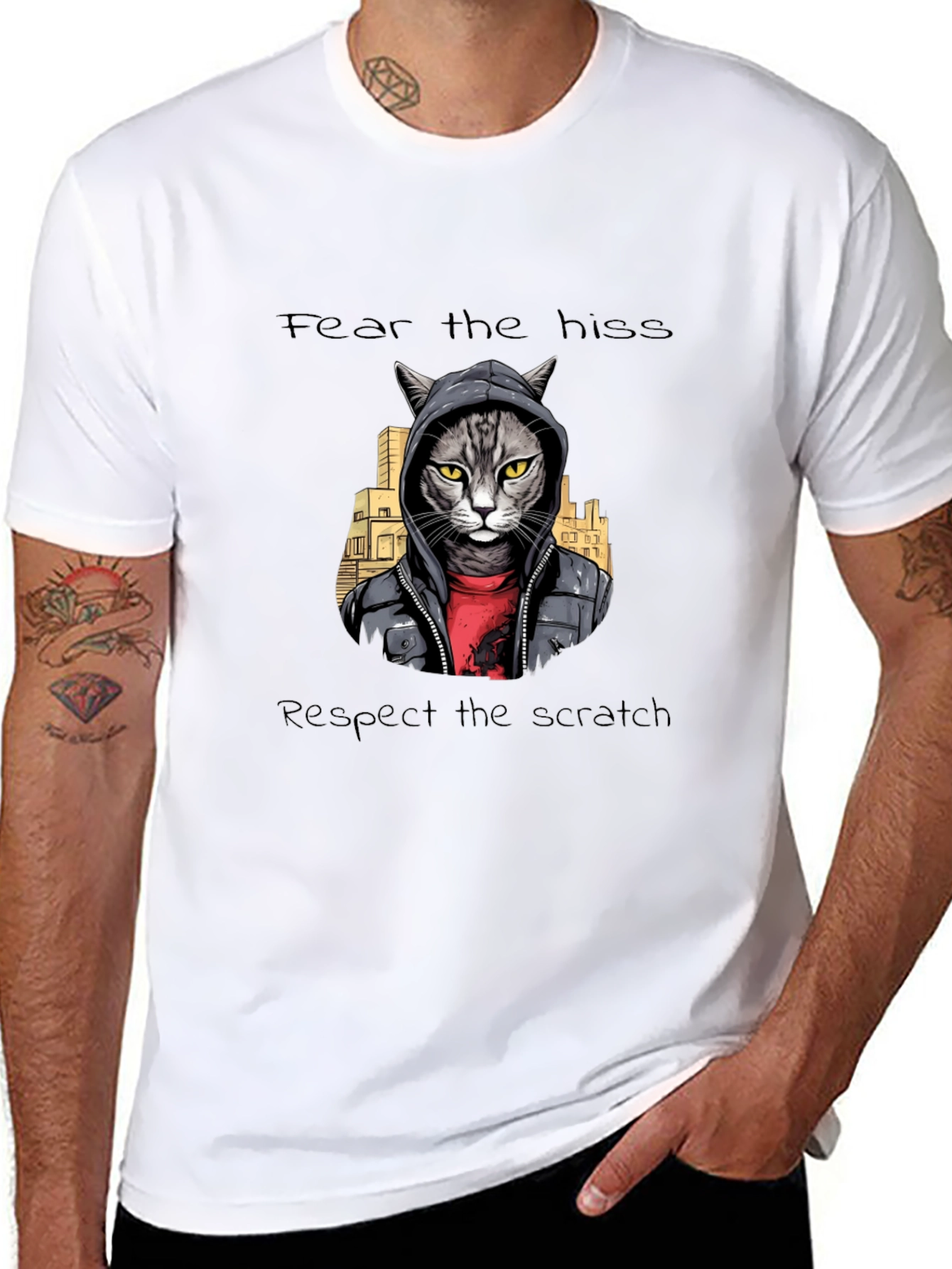 Fear the Hiss Respect the Scratch Tee