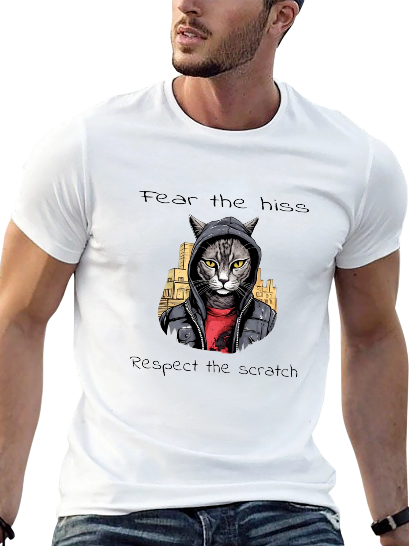 Fear the Hiss Respect the Scratch Tee