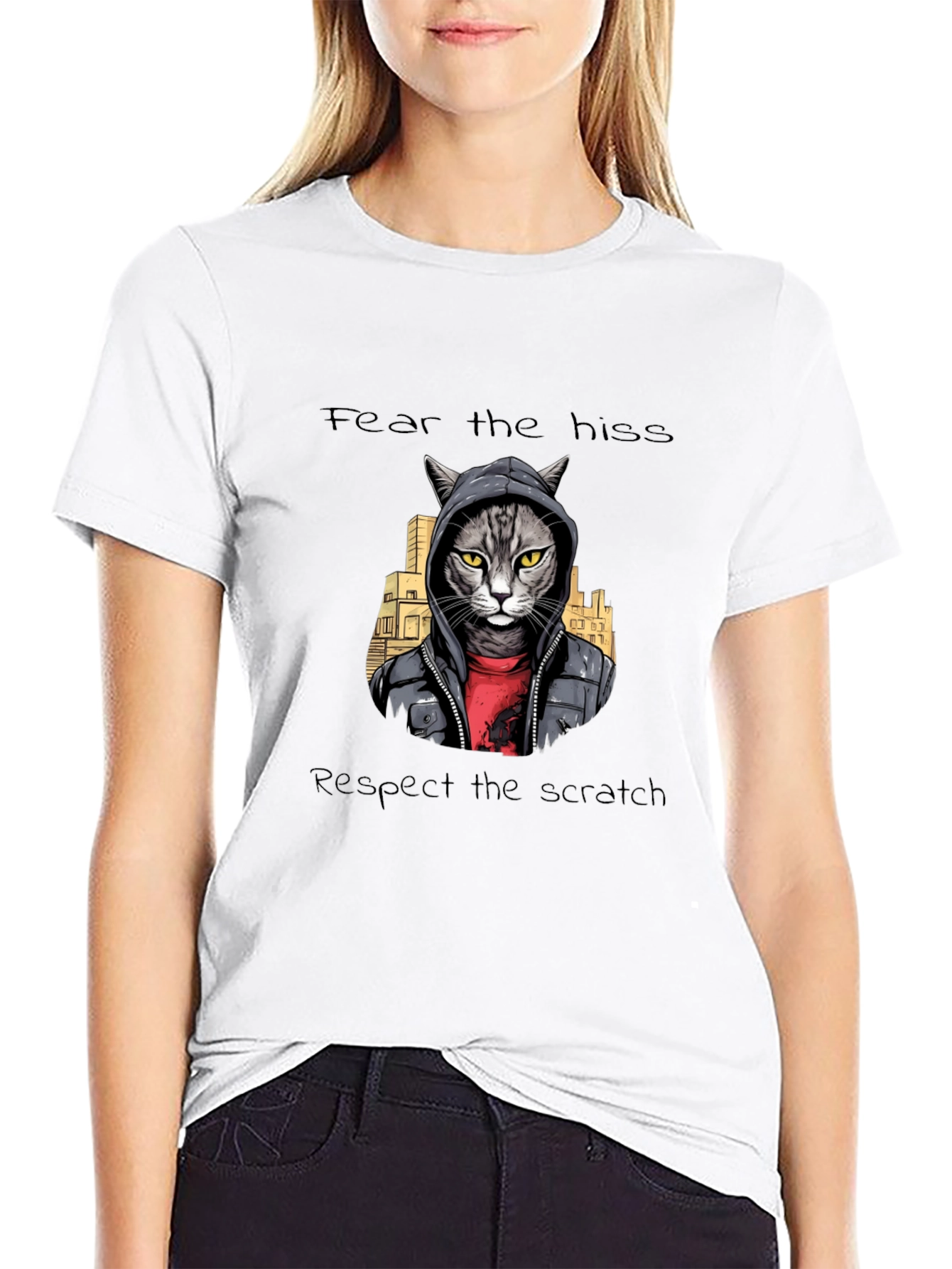 Fear the Hiss Respect the Scratch Tee