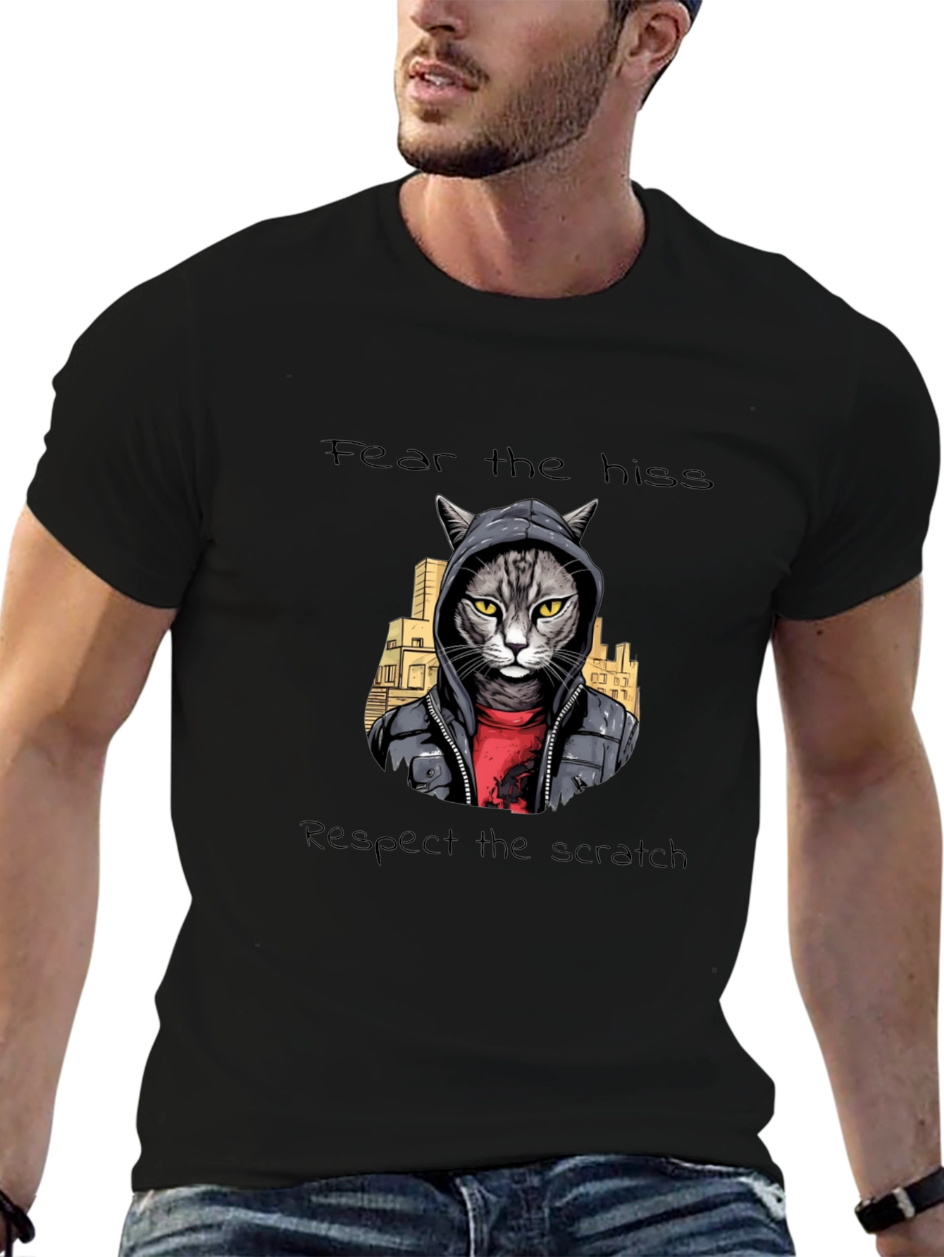 Fear the Hiss Respect the Scratch Tee