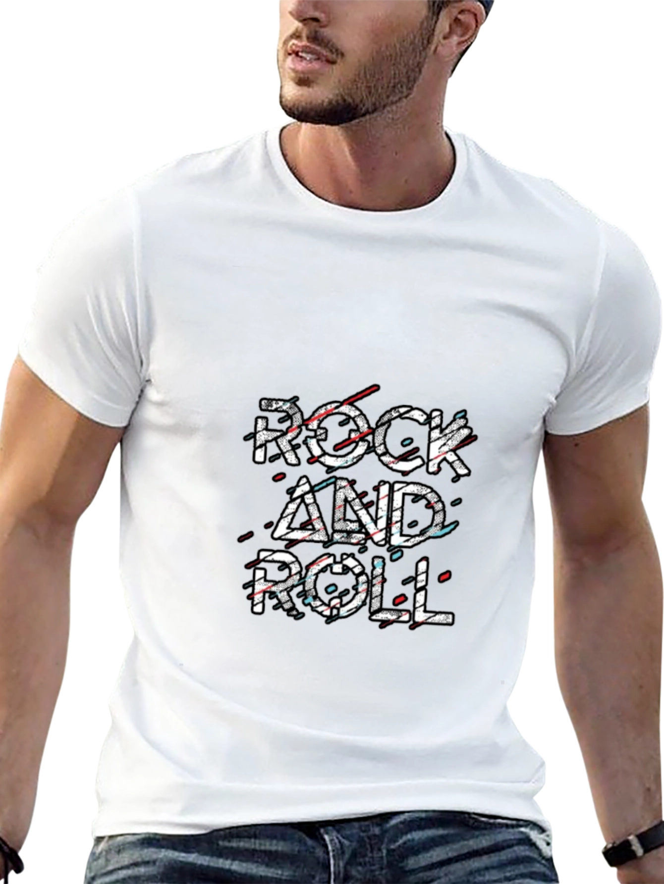 Rock and Roll Graphic T-Shirt - Stylish Black Tee