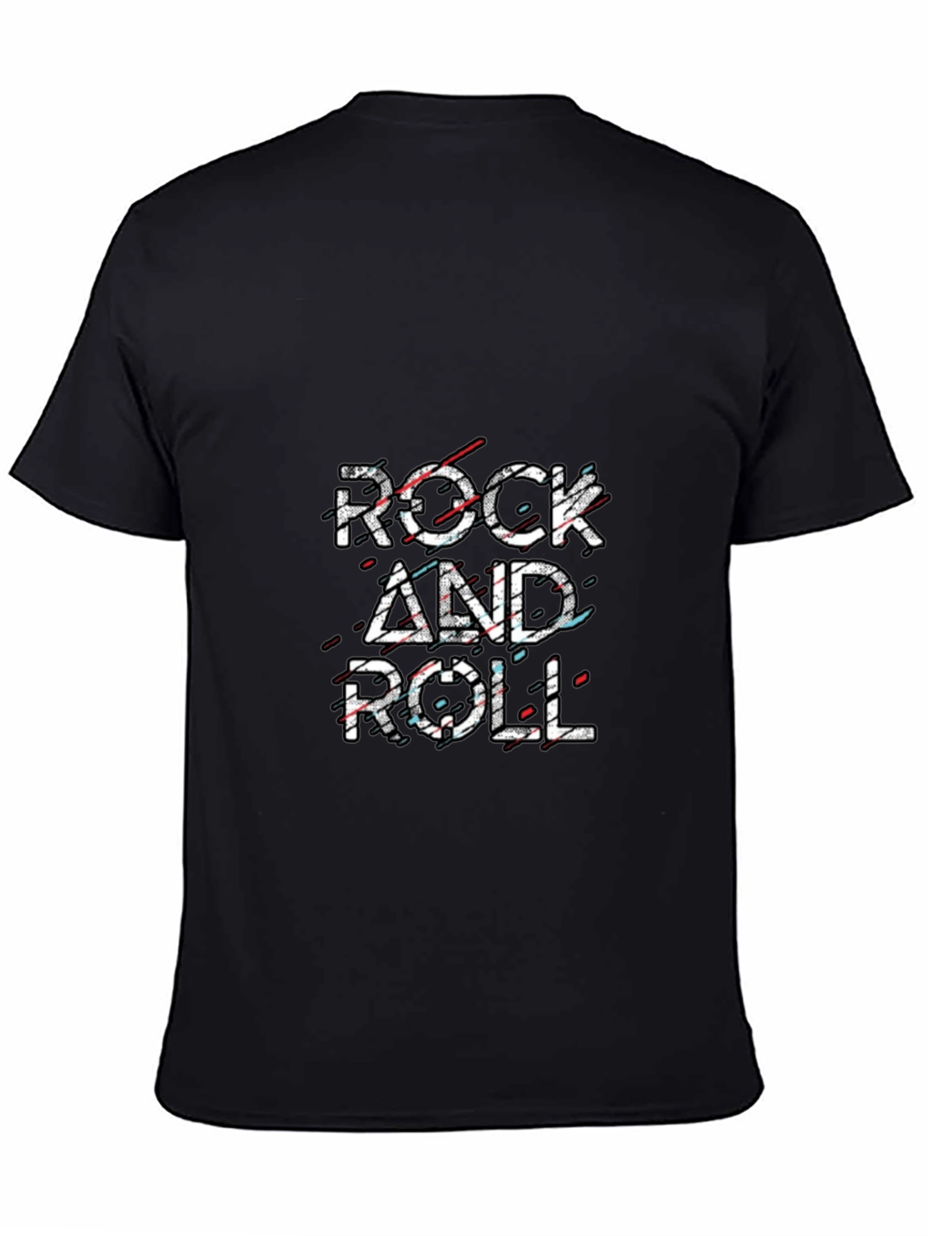 Rock and Roll Graphic T-Shirt - Stylish Black Tee