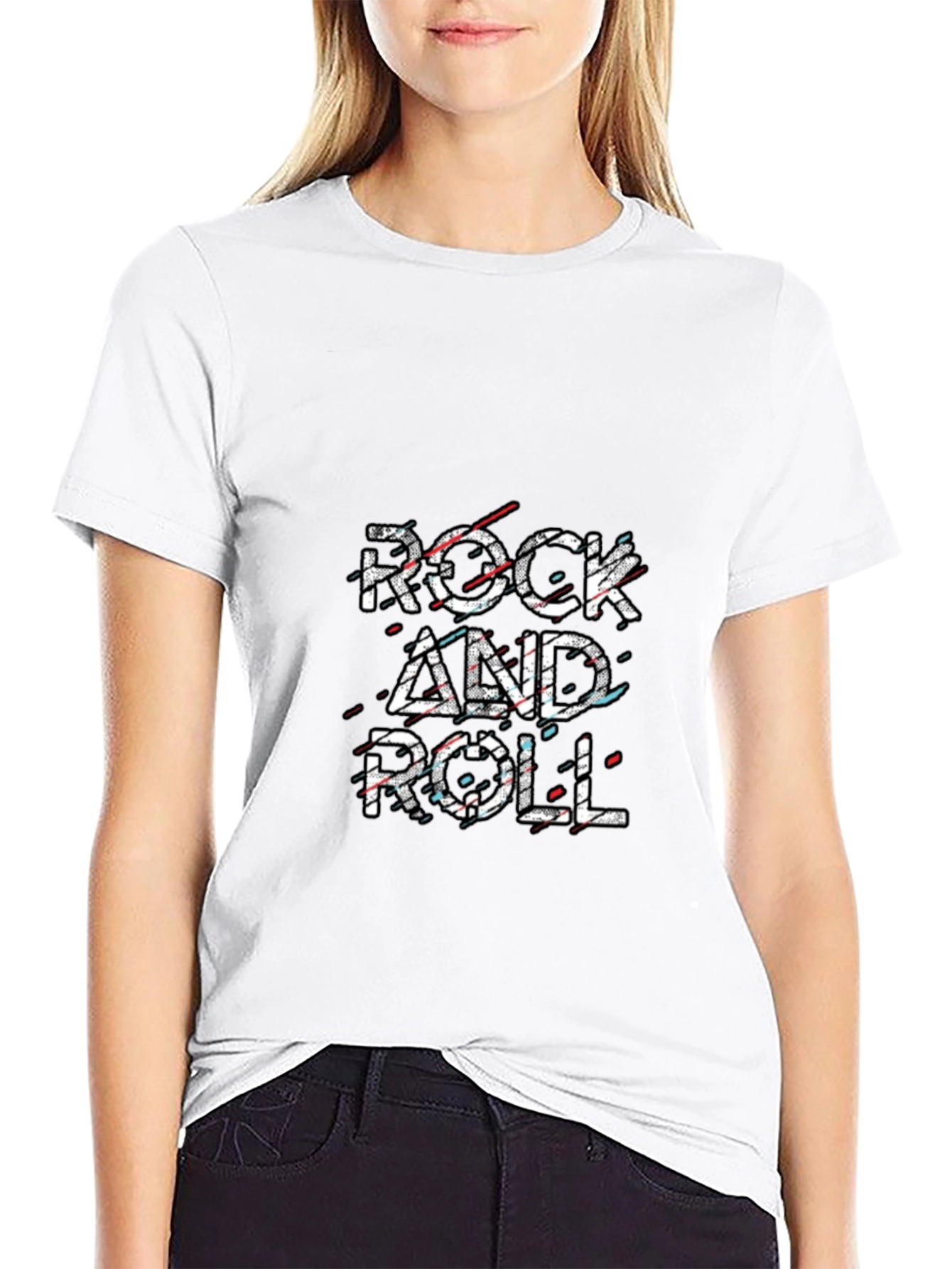 Rock and Roll Graphic T-Shirt - Stylish Black Tee