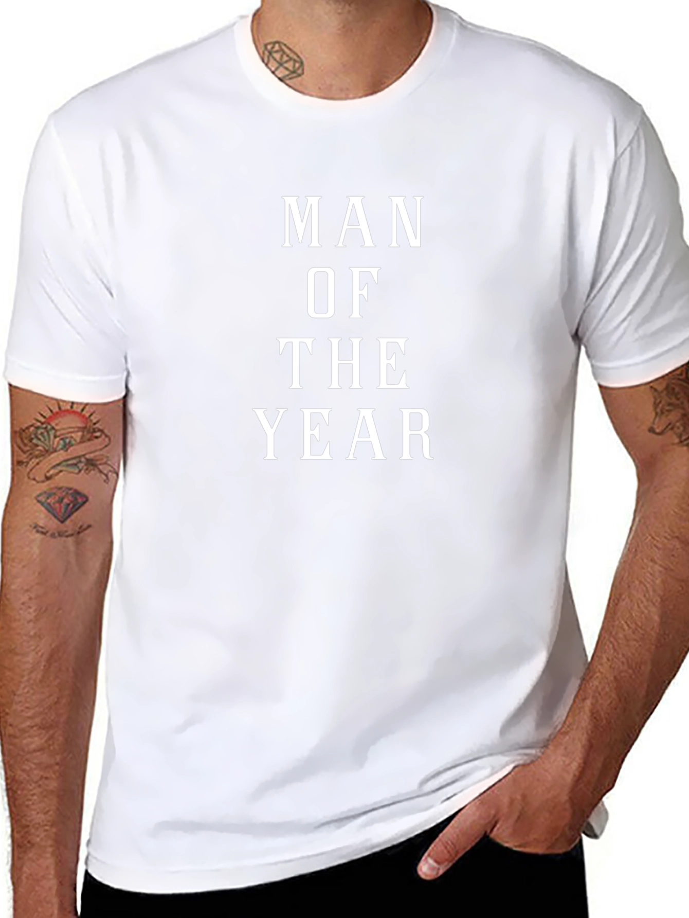 Man of the Year Graphic Tee - Classic Black