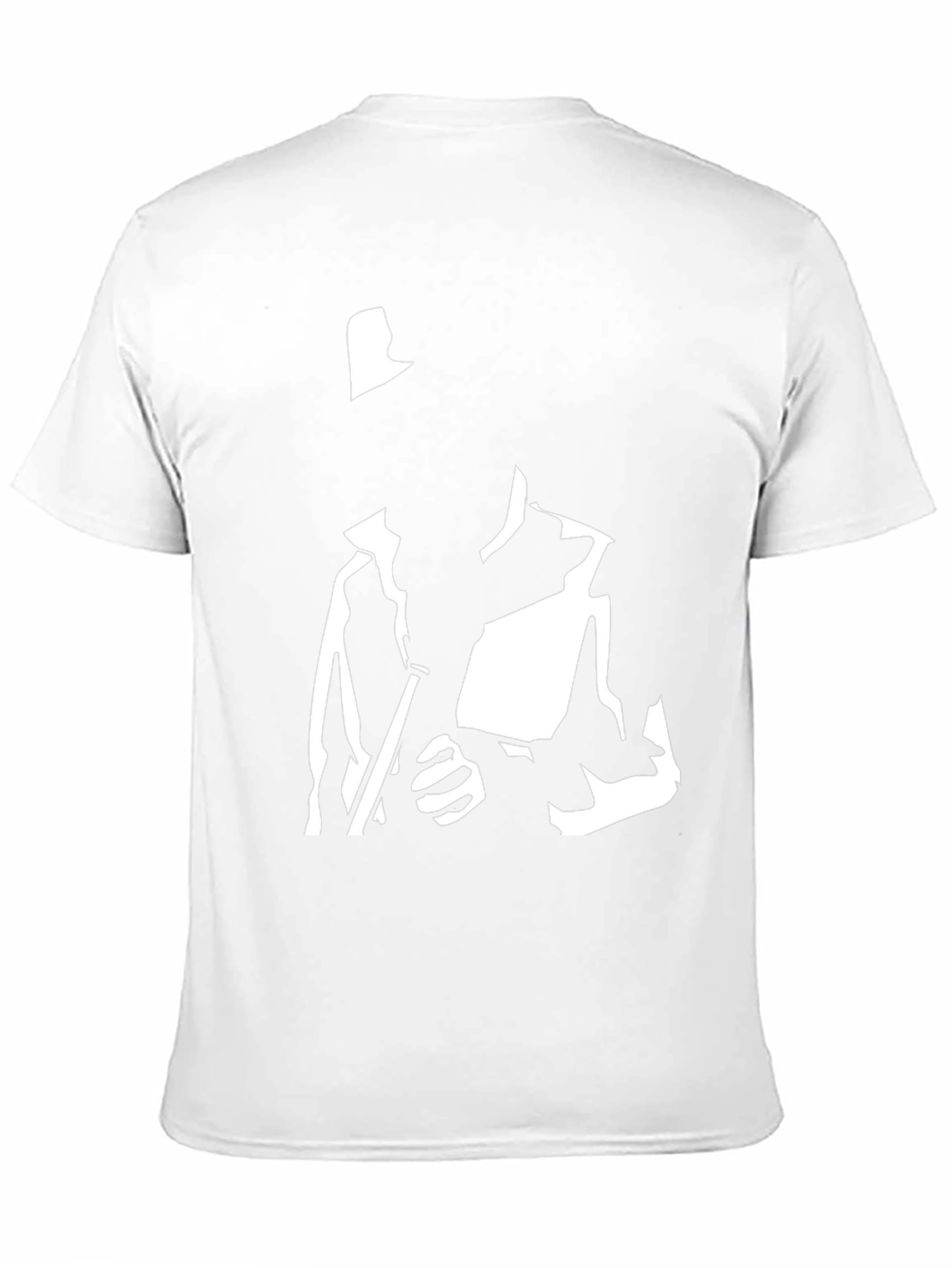 Black T-Shirt with Silhouette Graphic