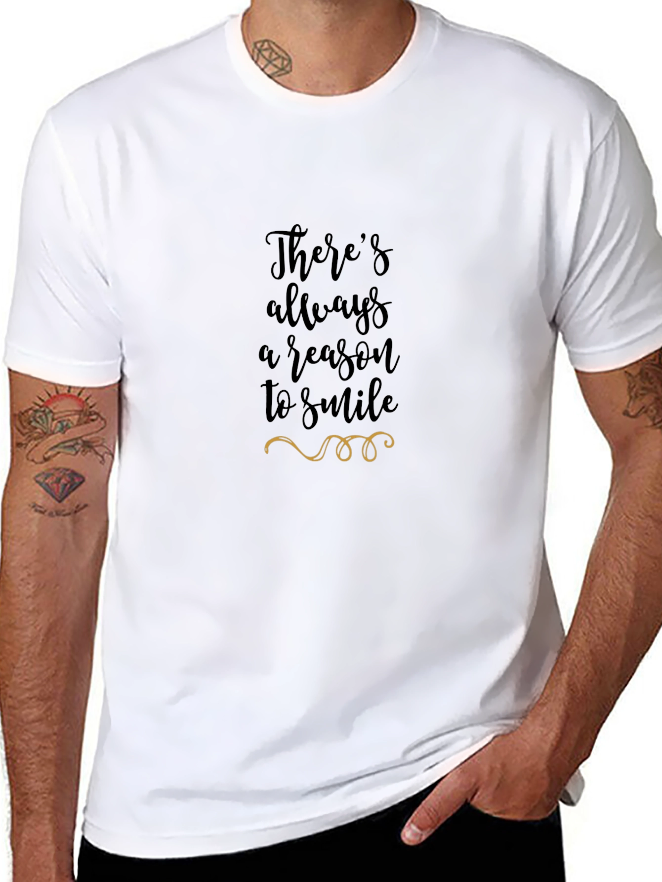 Smile Reason Tee - Black Graphic T-Shirt
