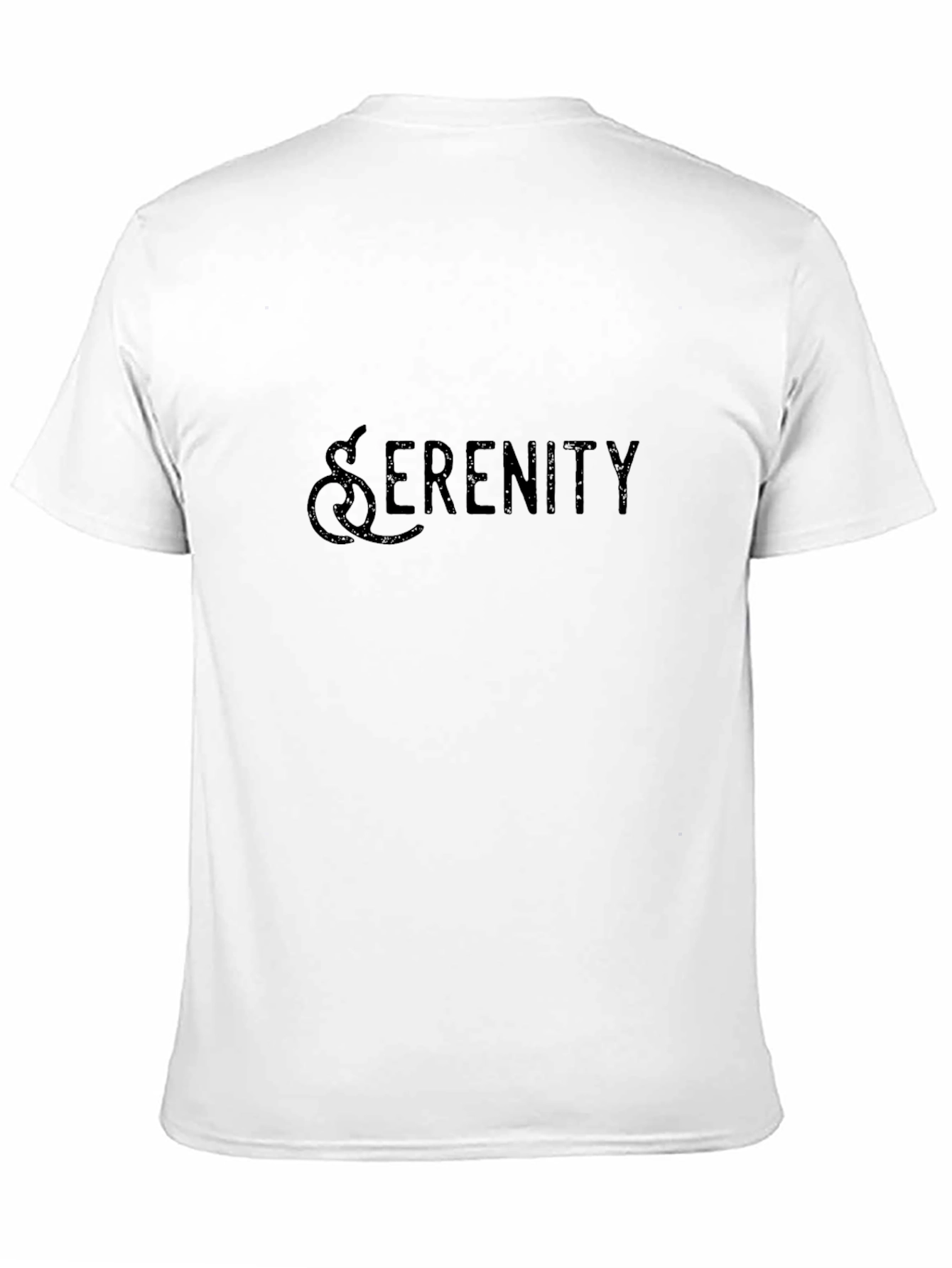 Serenity Graphic Print Black T-Shirt