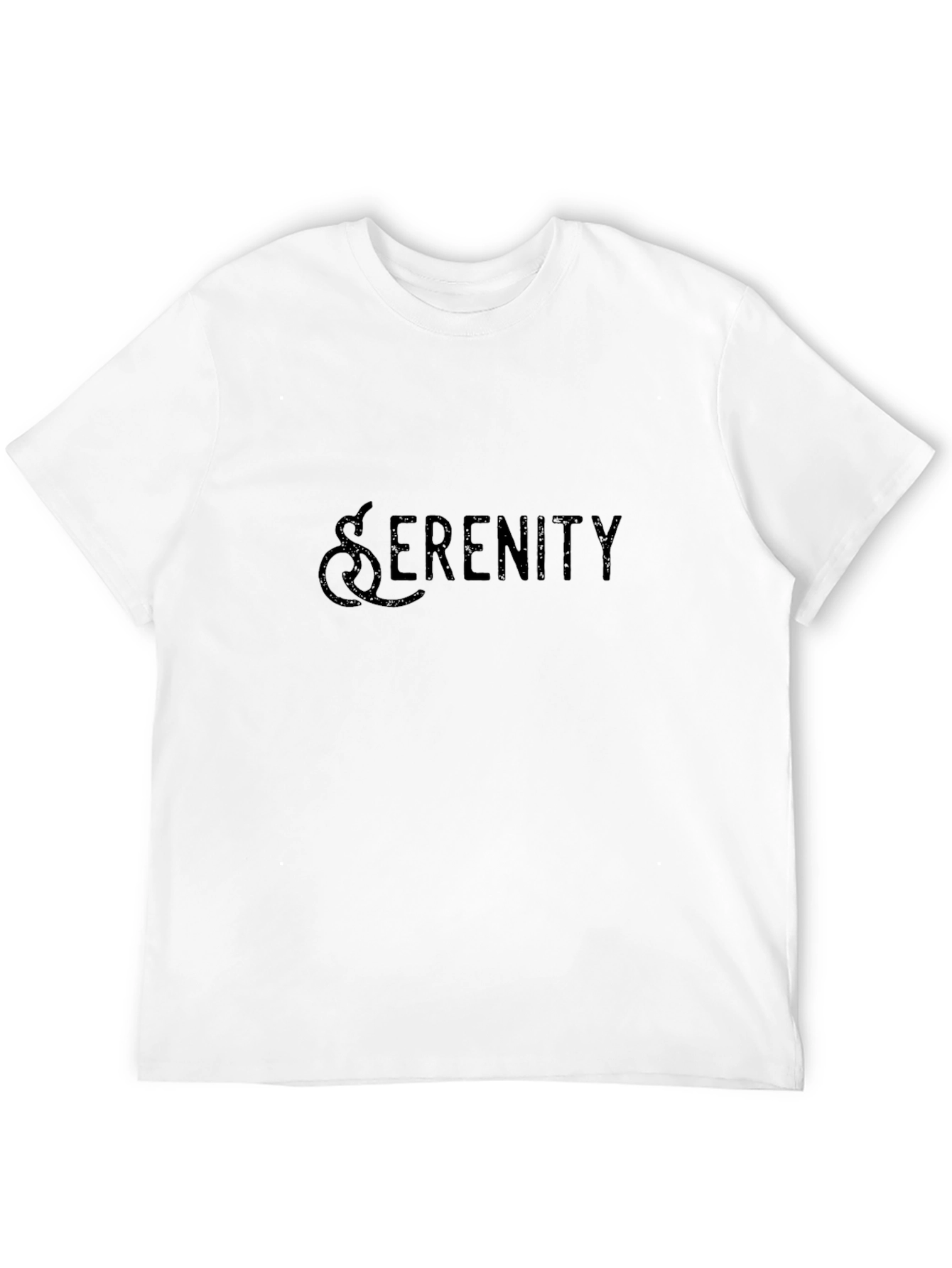 Serenity Graphic Print Black T-Shirt