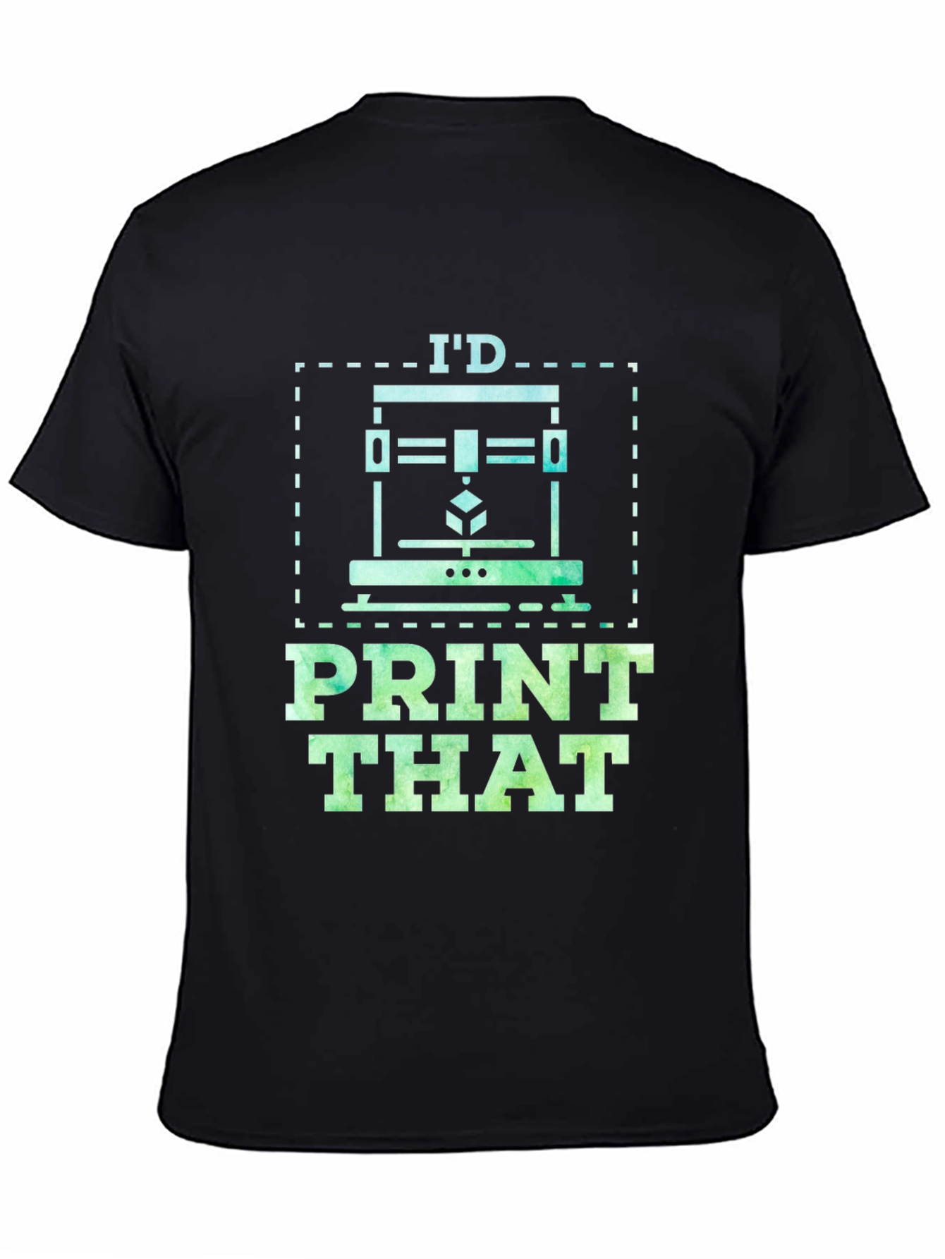 Id Print That 3D Printing Hobbyist Black T-Shirt