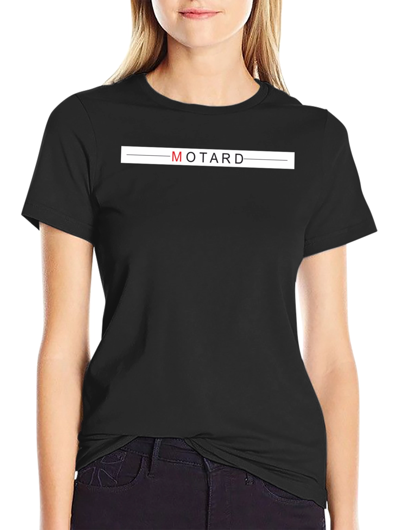 Black MOTARD Graphic Print T-Shirt