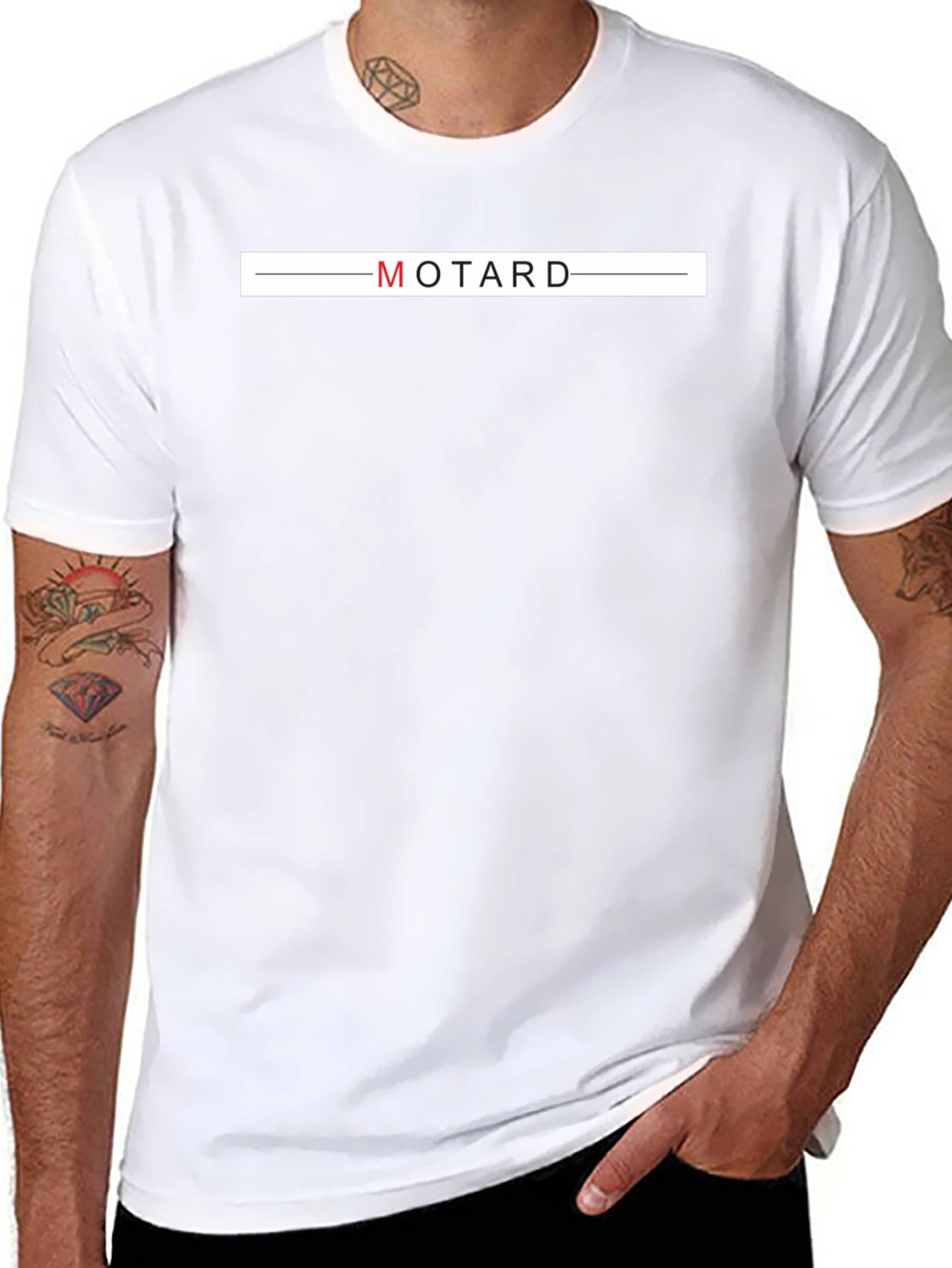 Black MOTARD Graphic Print T-Shirt
