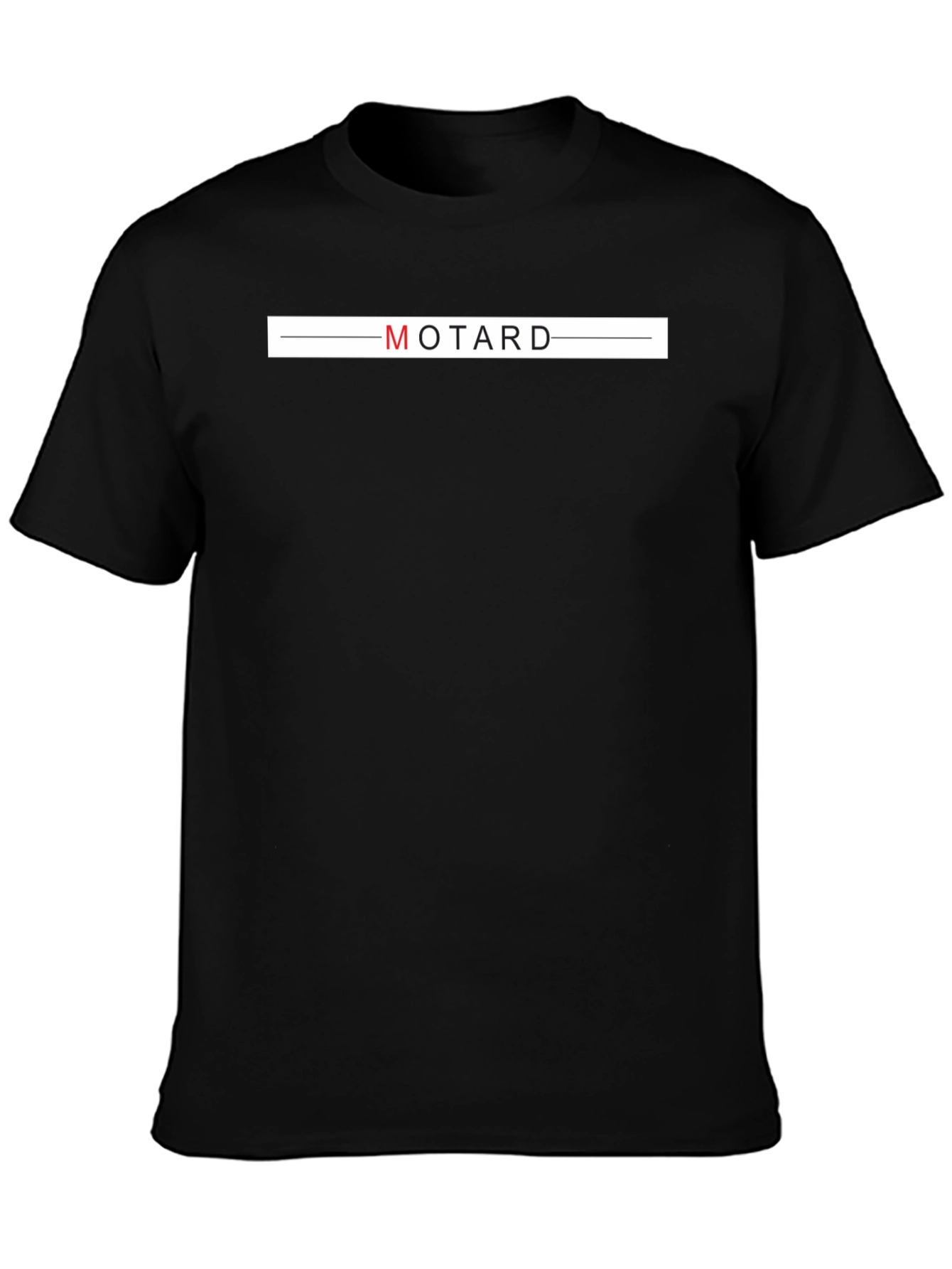 Black MOTARD Graphic Print T-Shirt