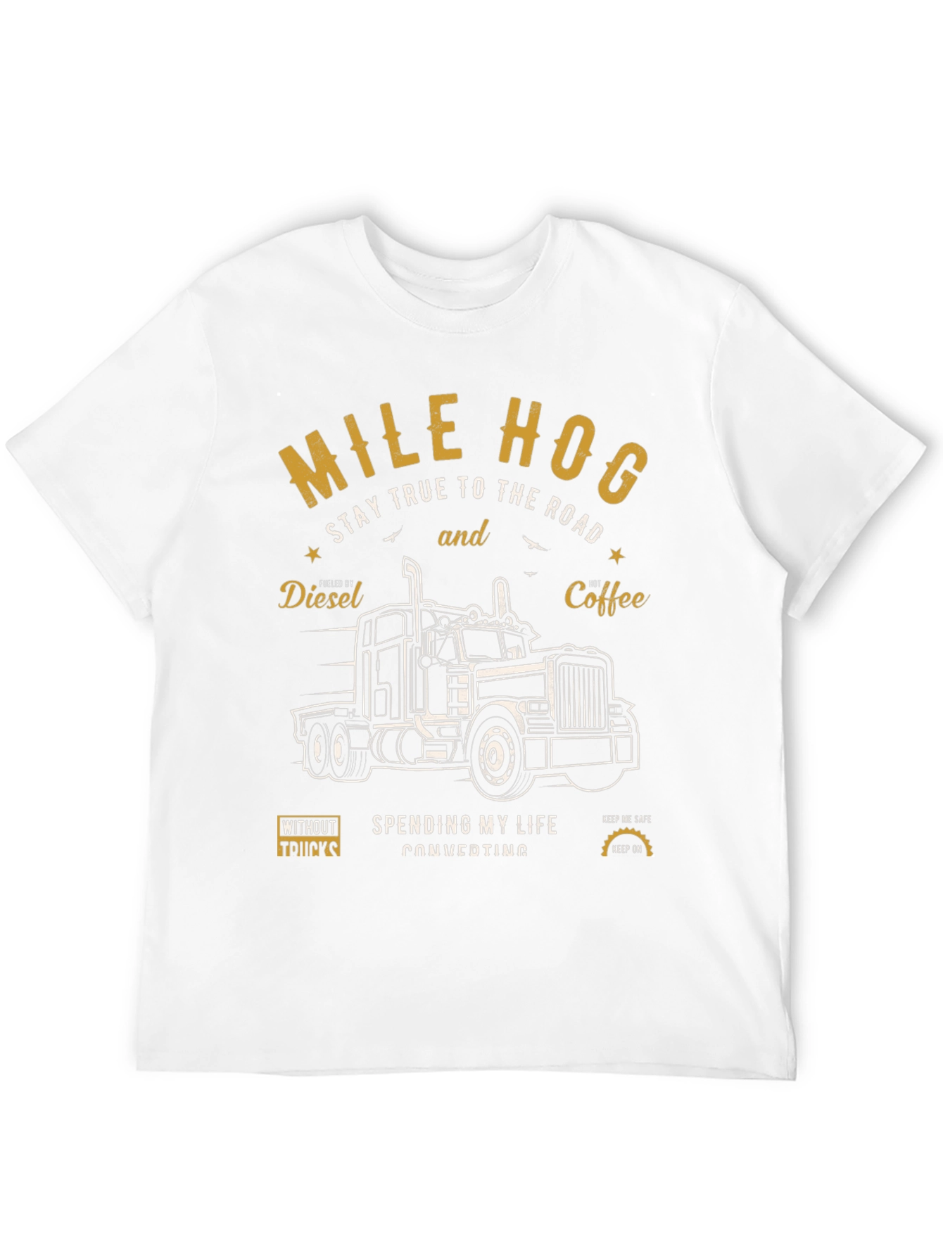 Mile Hog Trucker T-Shirt: Stay True to the Road