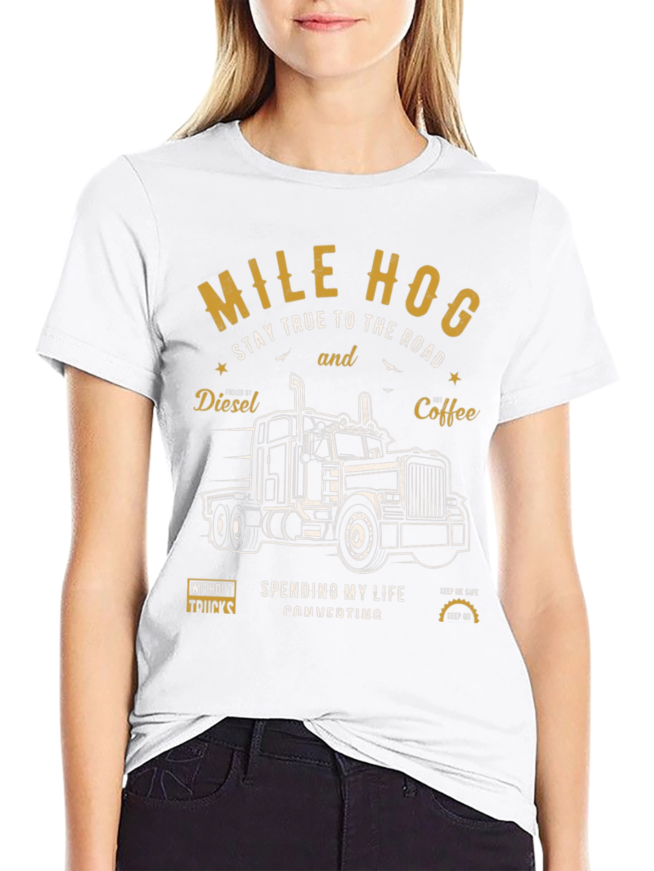 Mile Hog Trucker T-Shirt: Stay True to the Road