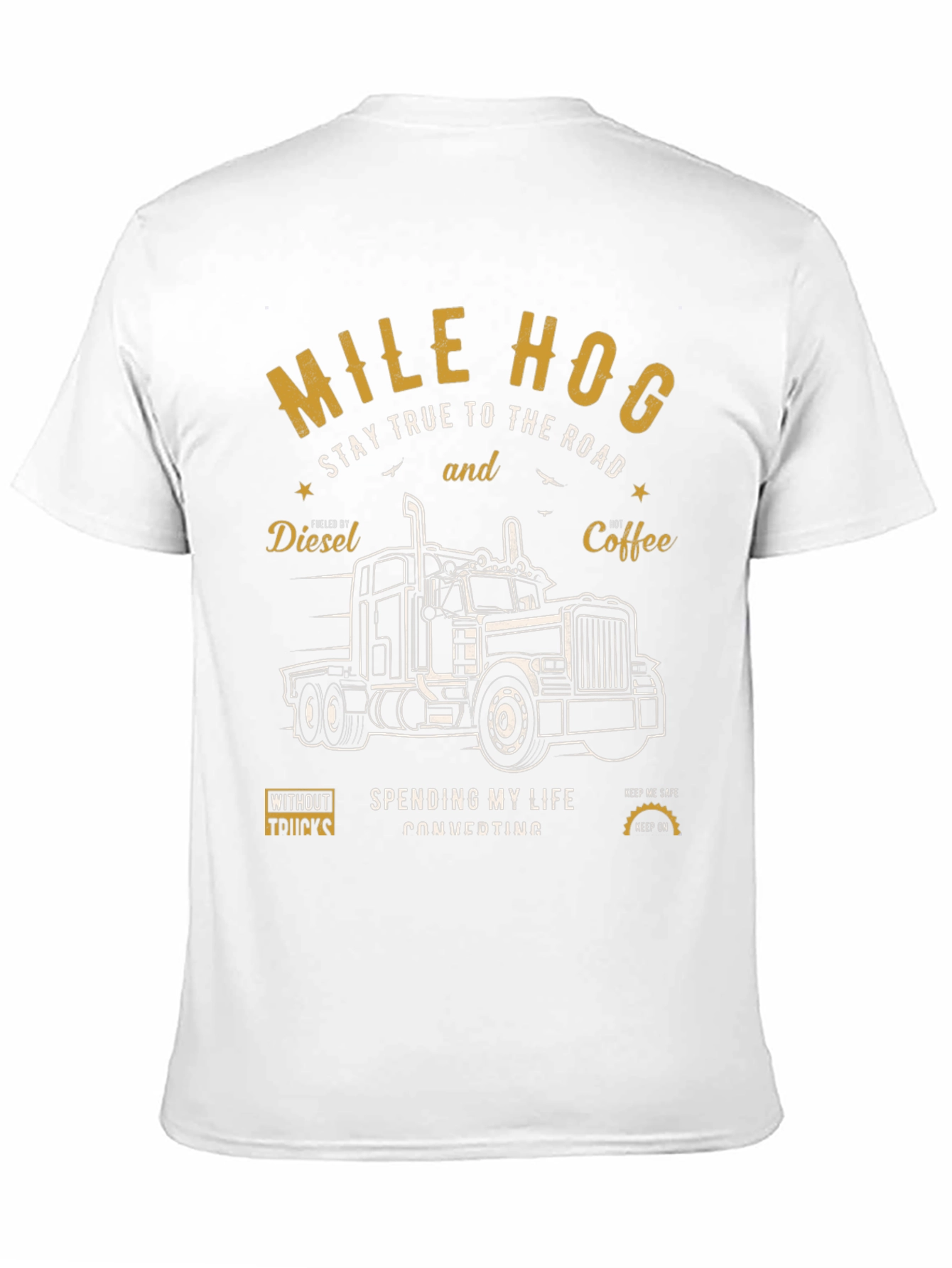 Mile Hog Trucker T-Shirt: Stay True to the Road