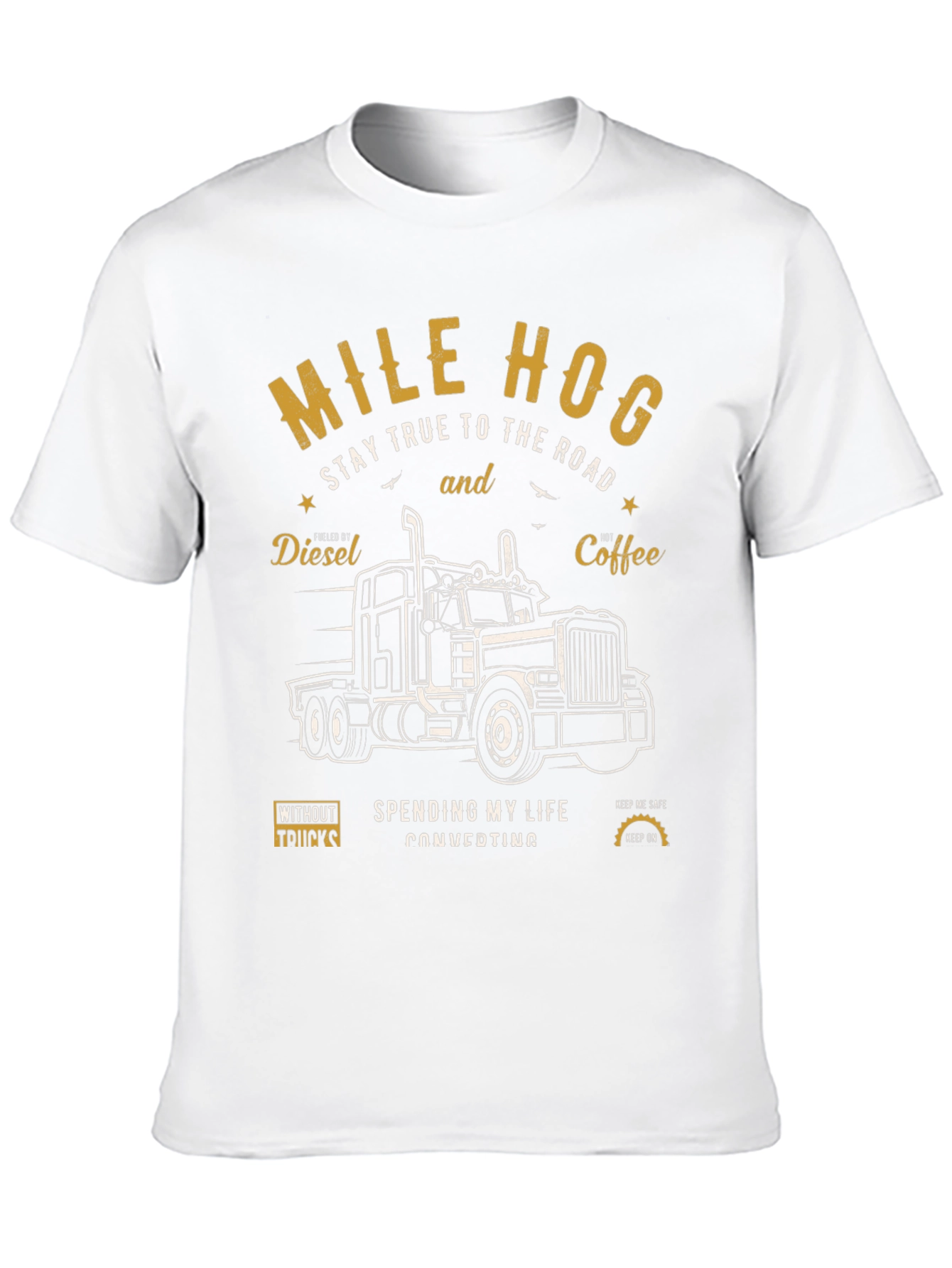 Mile Hog Trucker T-Shirt: Stay True to the Road