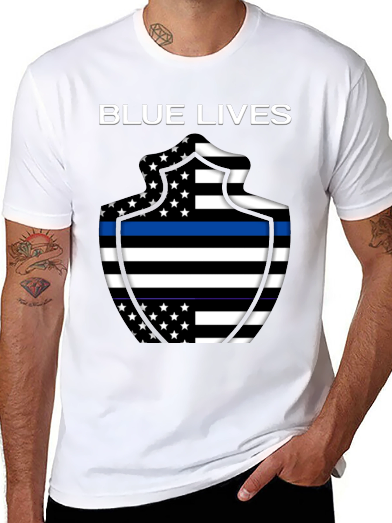 Blue Lives Matter Graphic Tee