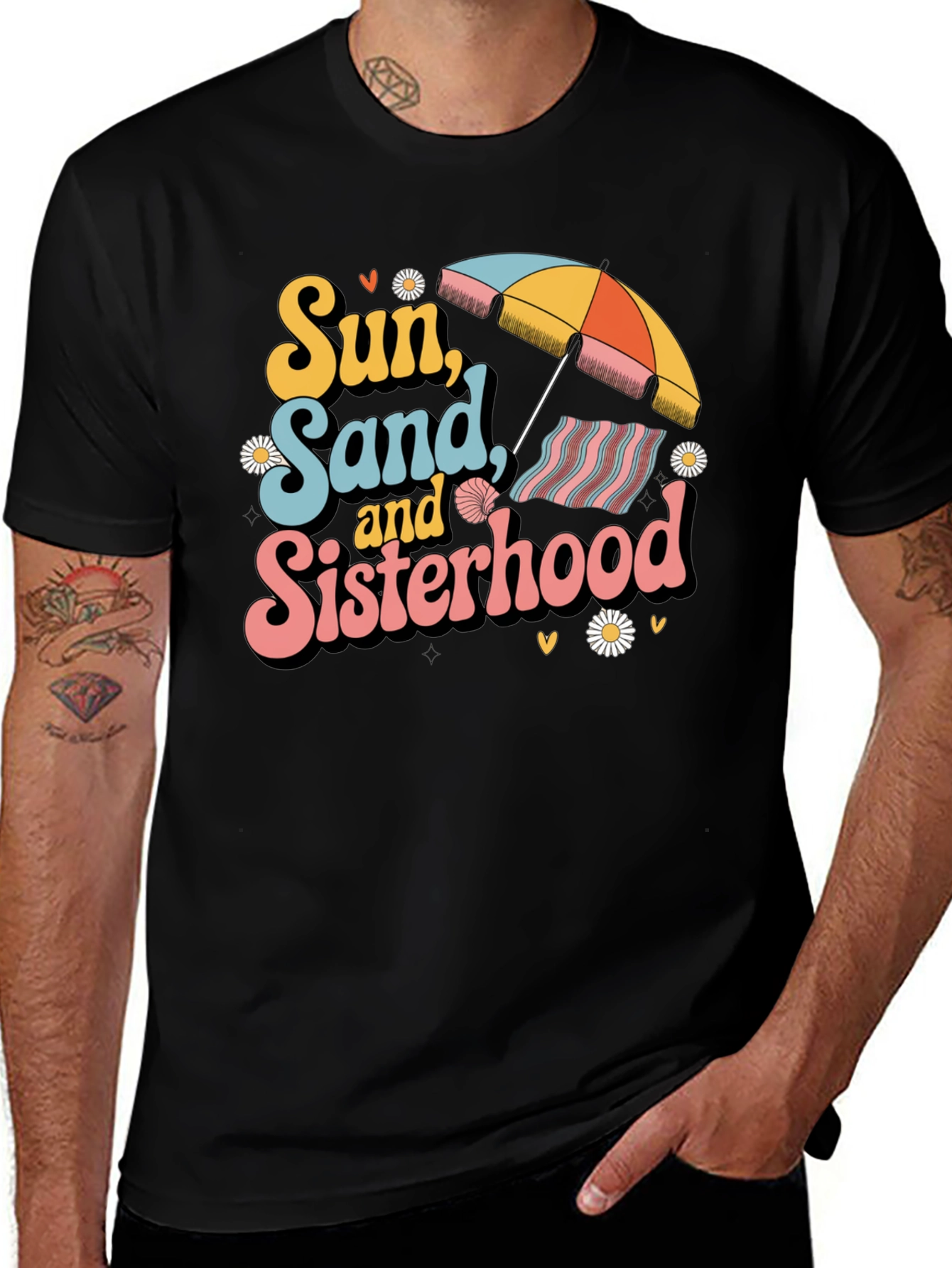 Sun Sand & Sisterhood Graphic Tee