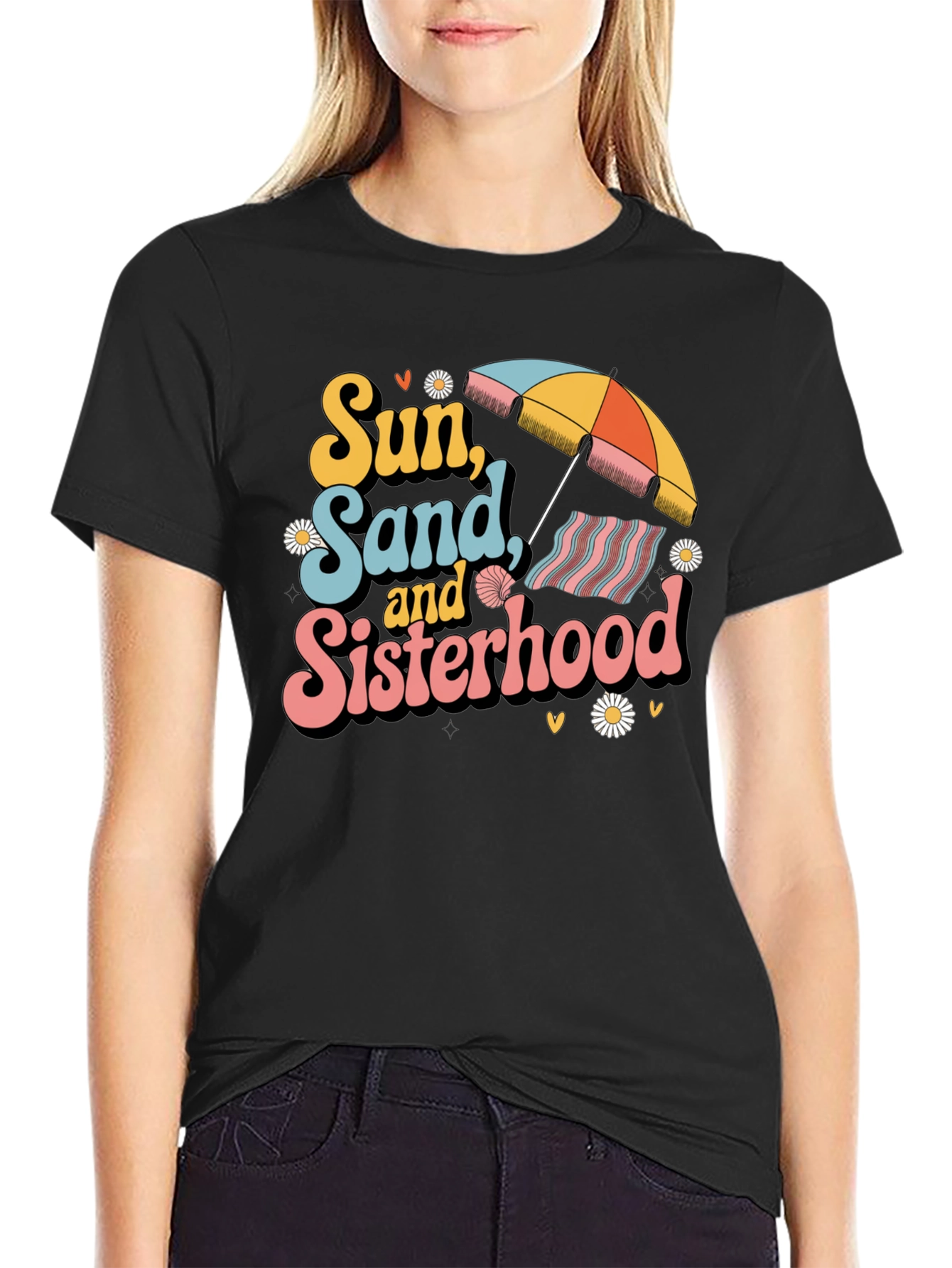 Sun Sand & Sisterhood Graphic Tee