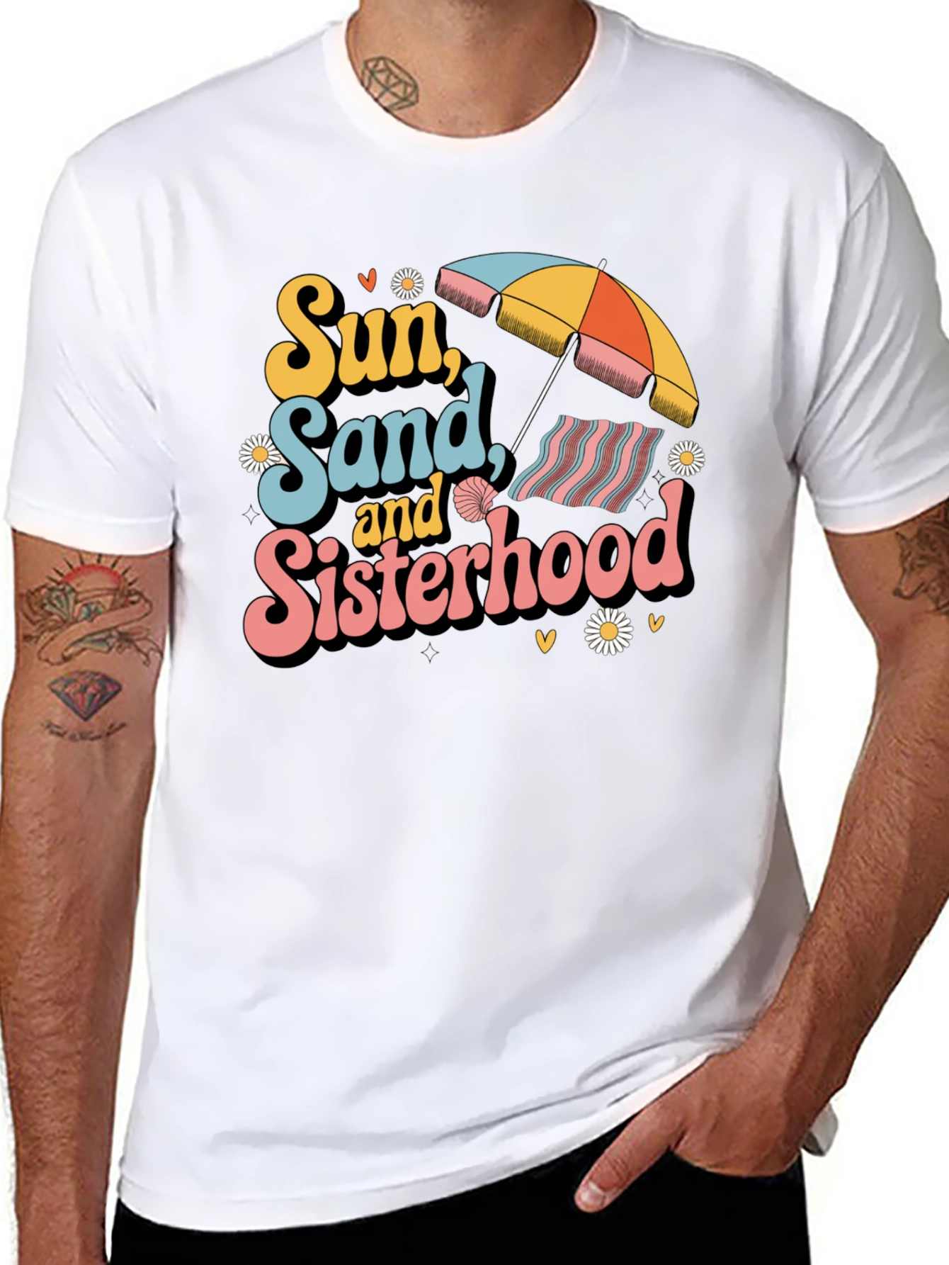 Sun Sand & Sisterhood Graphic Tee