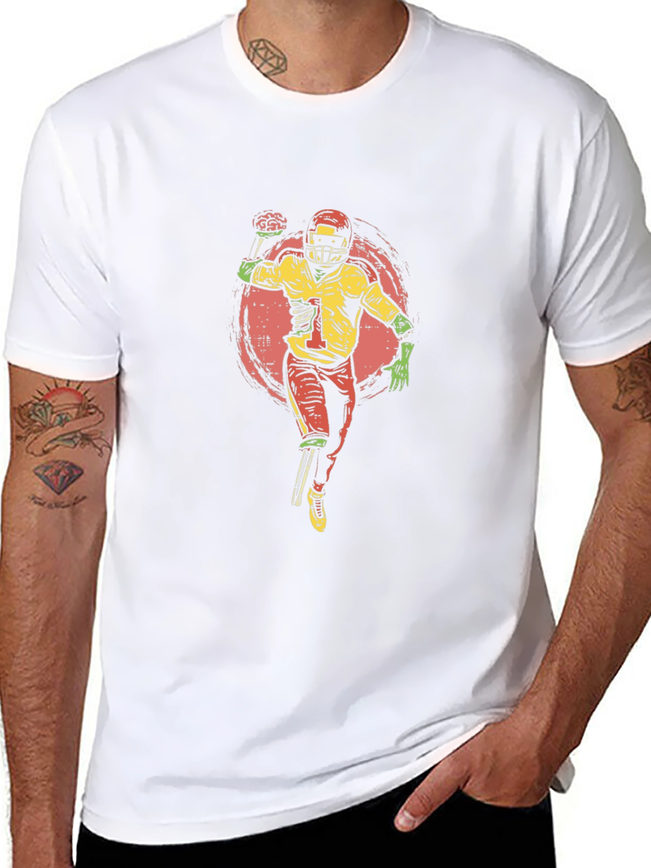 Zombie Football Thrower T-Shirt