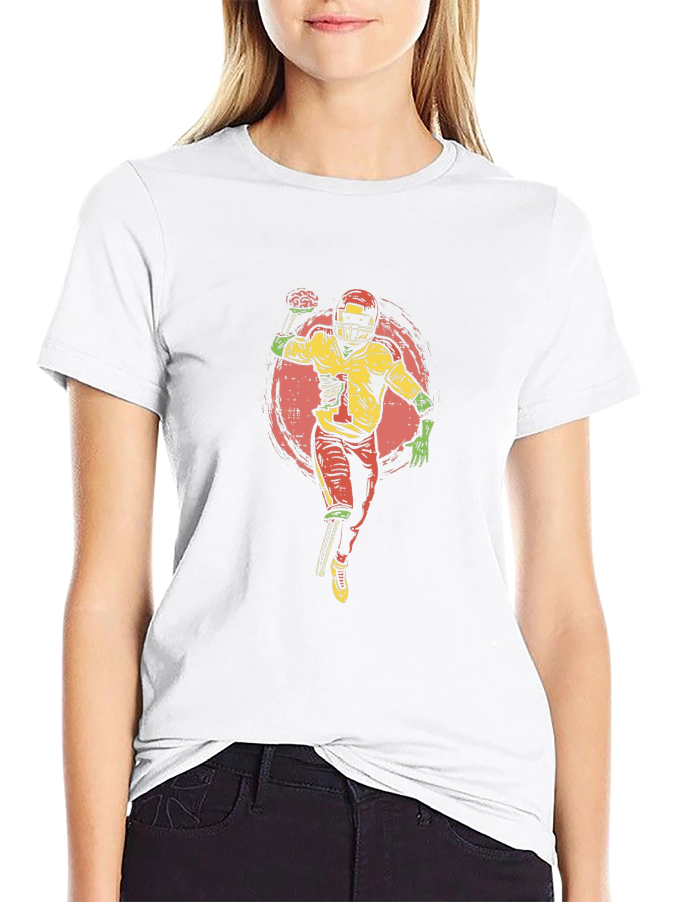 Zombie Football Thrower T-Shirt