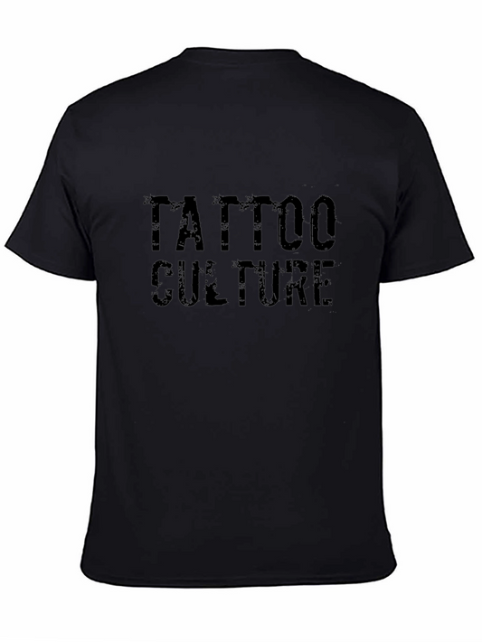 Tattoo Culture Graphic Tee - Black Cotton T-Shirt