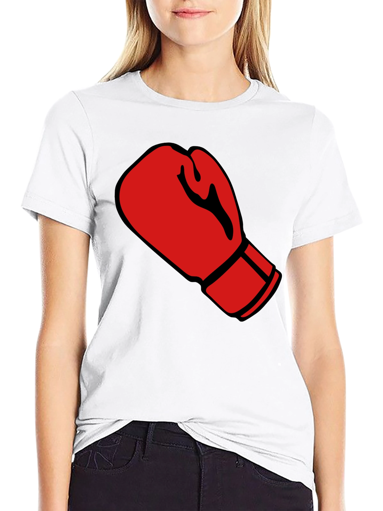 Boxing Glove Graphic Tee - Stylish Comfort