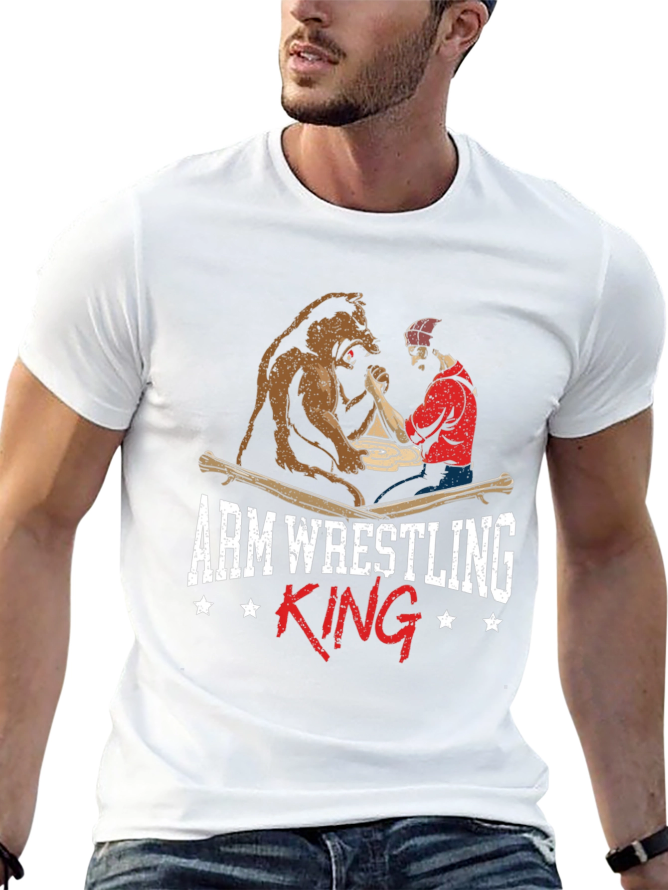 Arm Wrestling King Graphic Tee