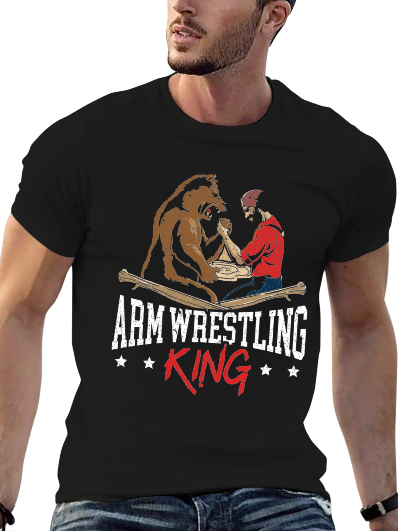 Arm Wrestling King Graphic Tee