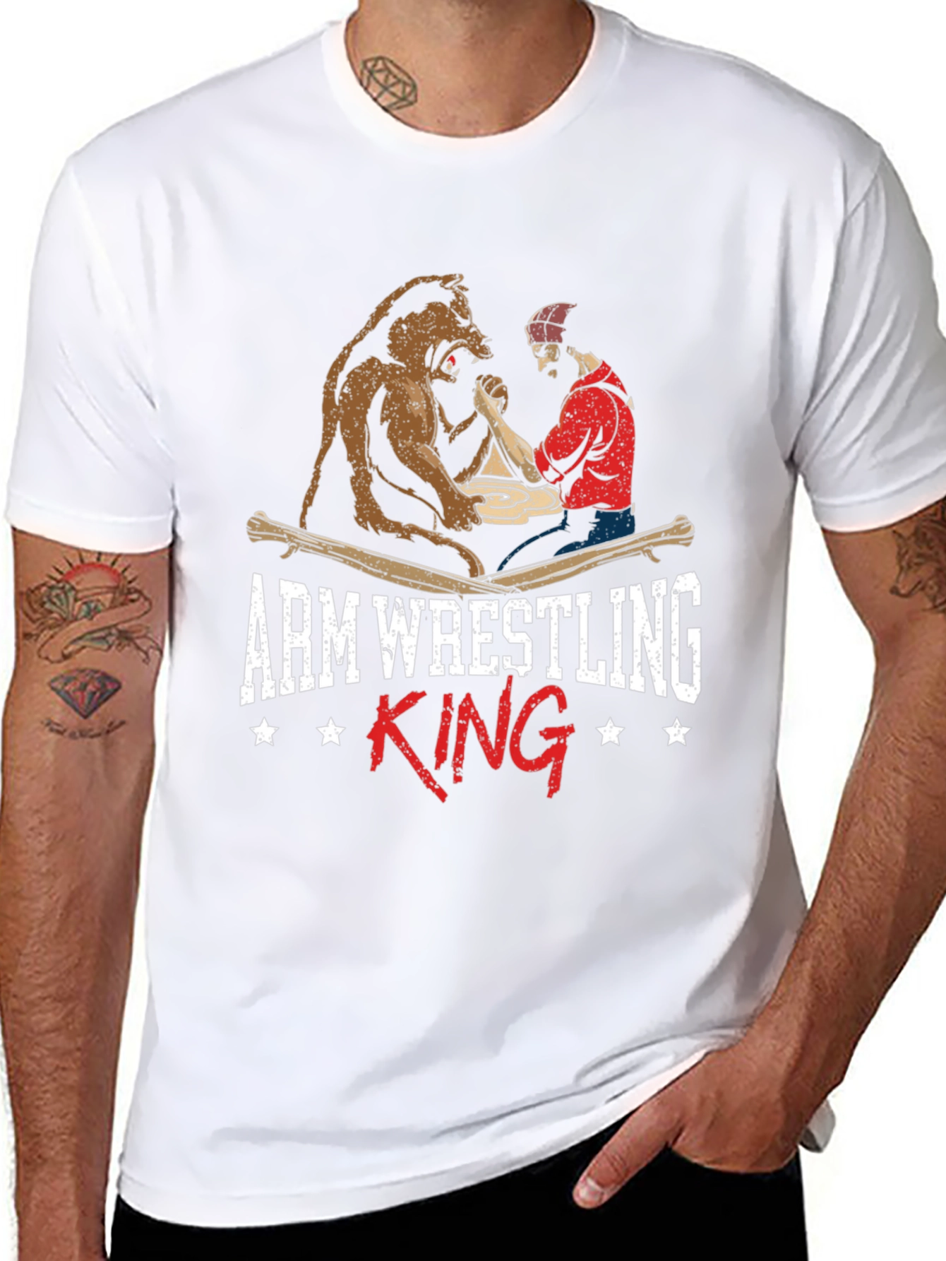 Arm Wrestling King Graphic Tee