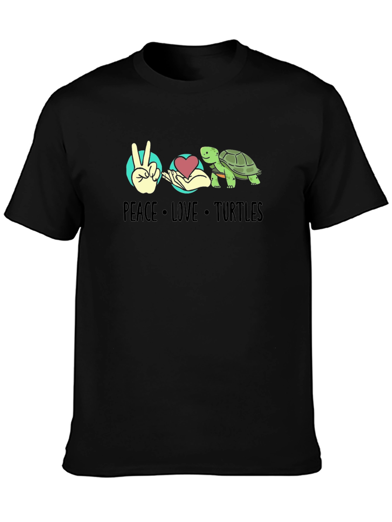 Peace Love Turtles Graphic Tee
