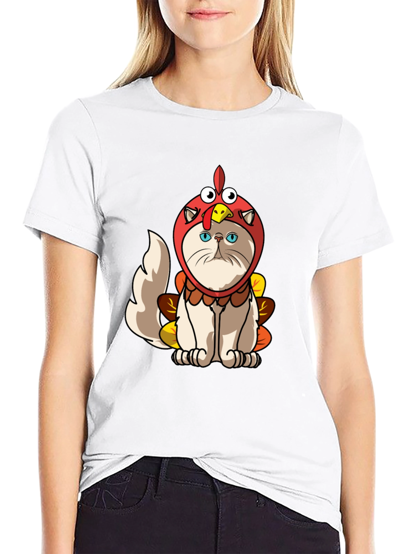 Cat Turkey Costume T-Shirt