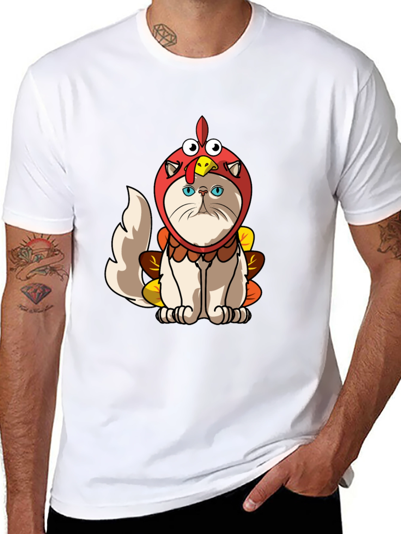 Cat Turkey Costume T-Shirt