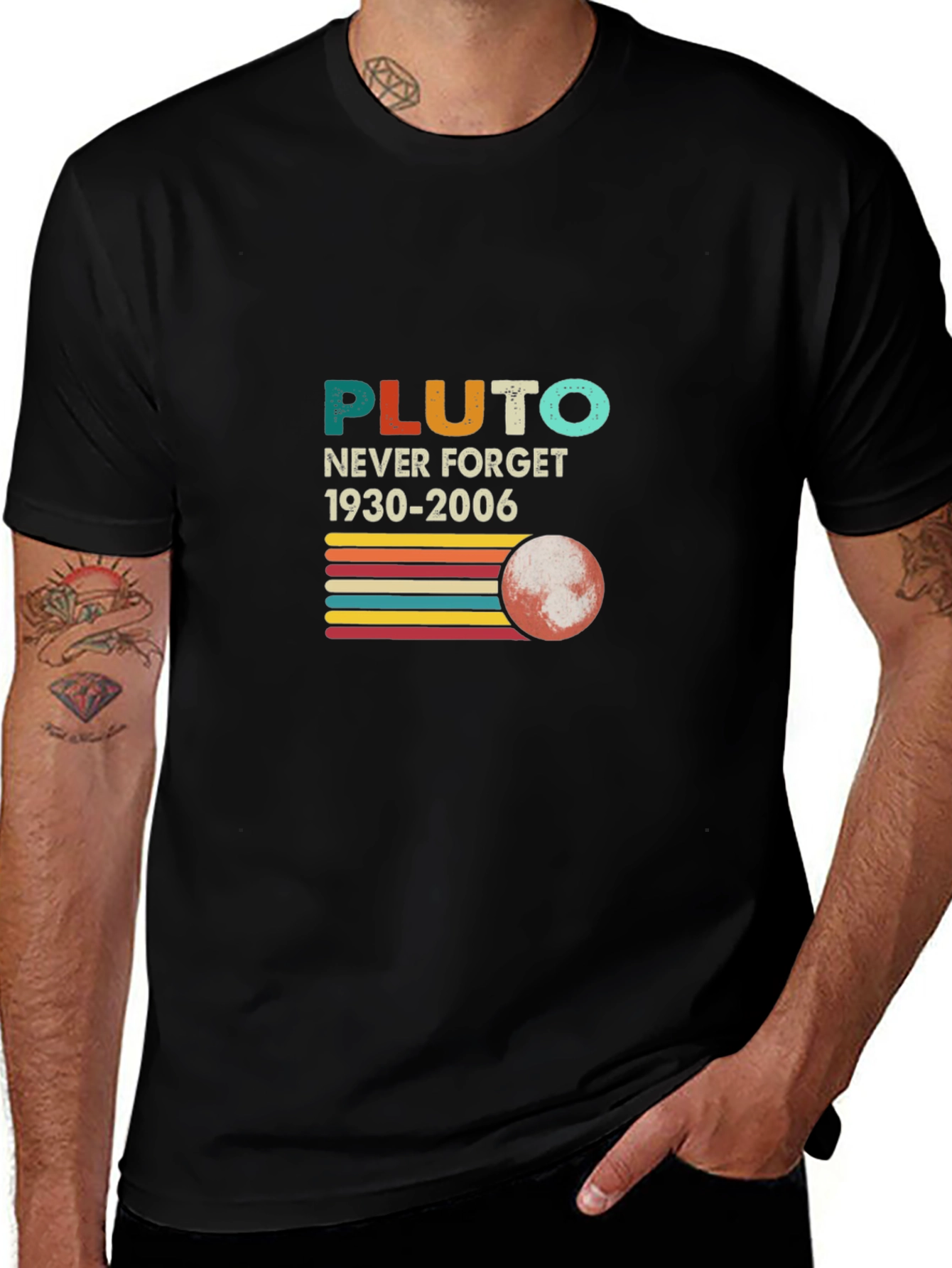 Pluto Never Forget Retro T-Shirt