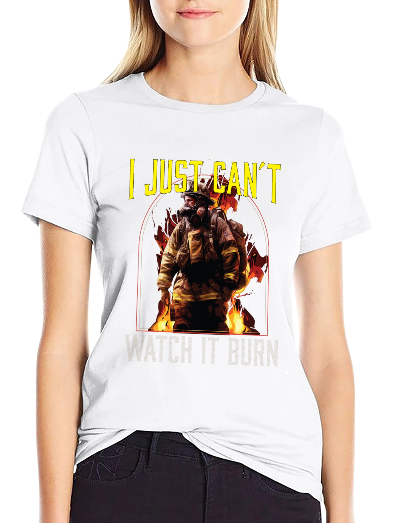 Firefighter T-Shirt - I Just Cant Watch It Burn