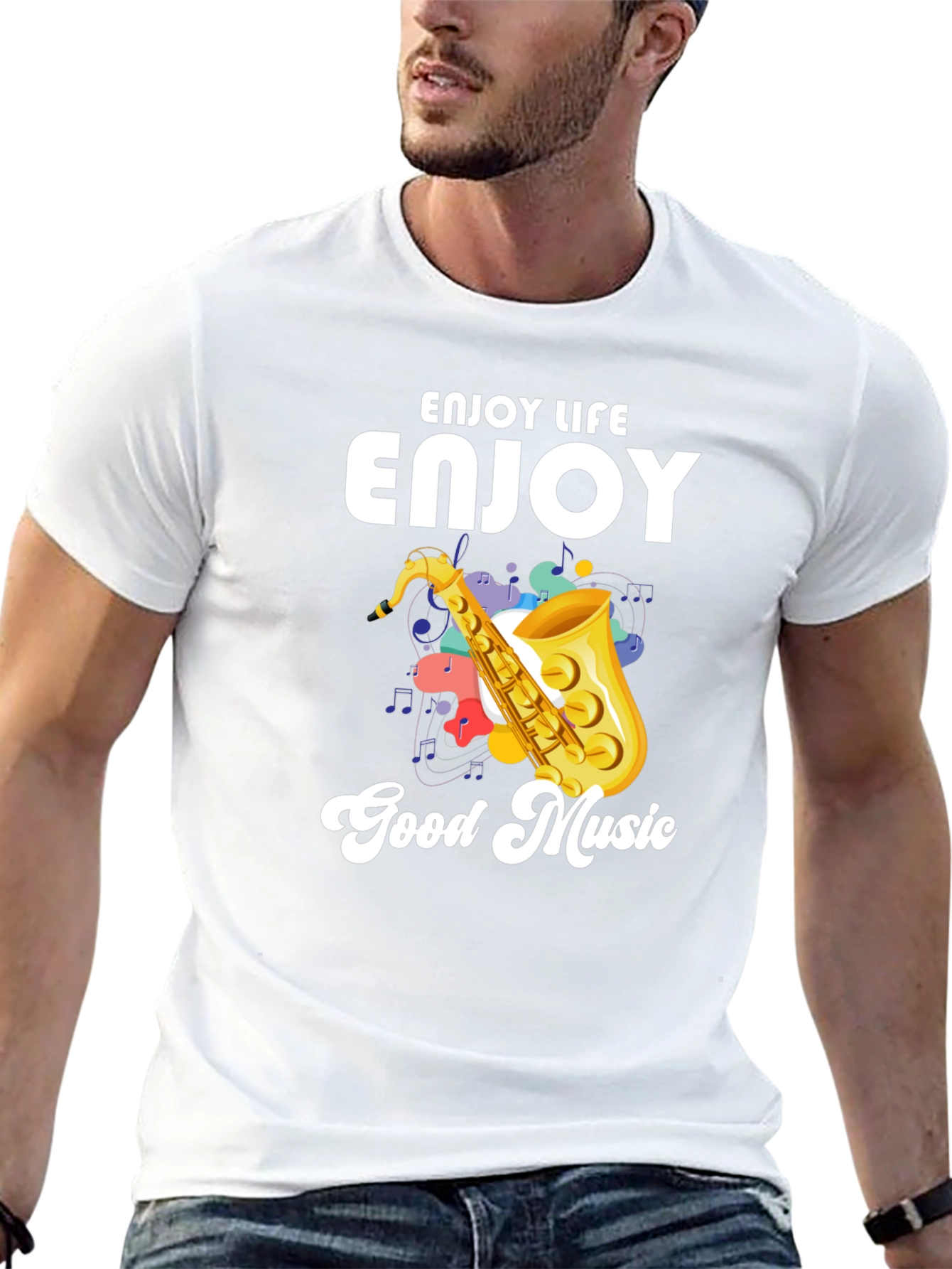 Enjoy Life Good Music Graphic Tee