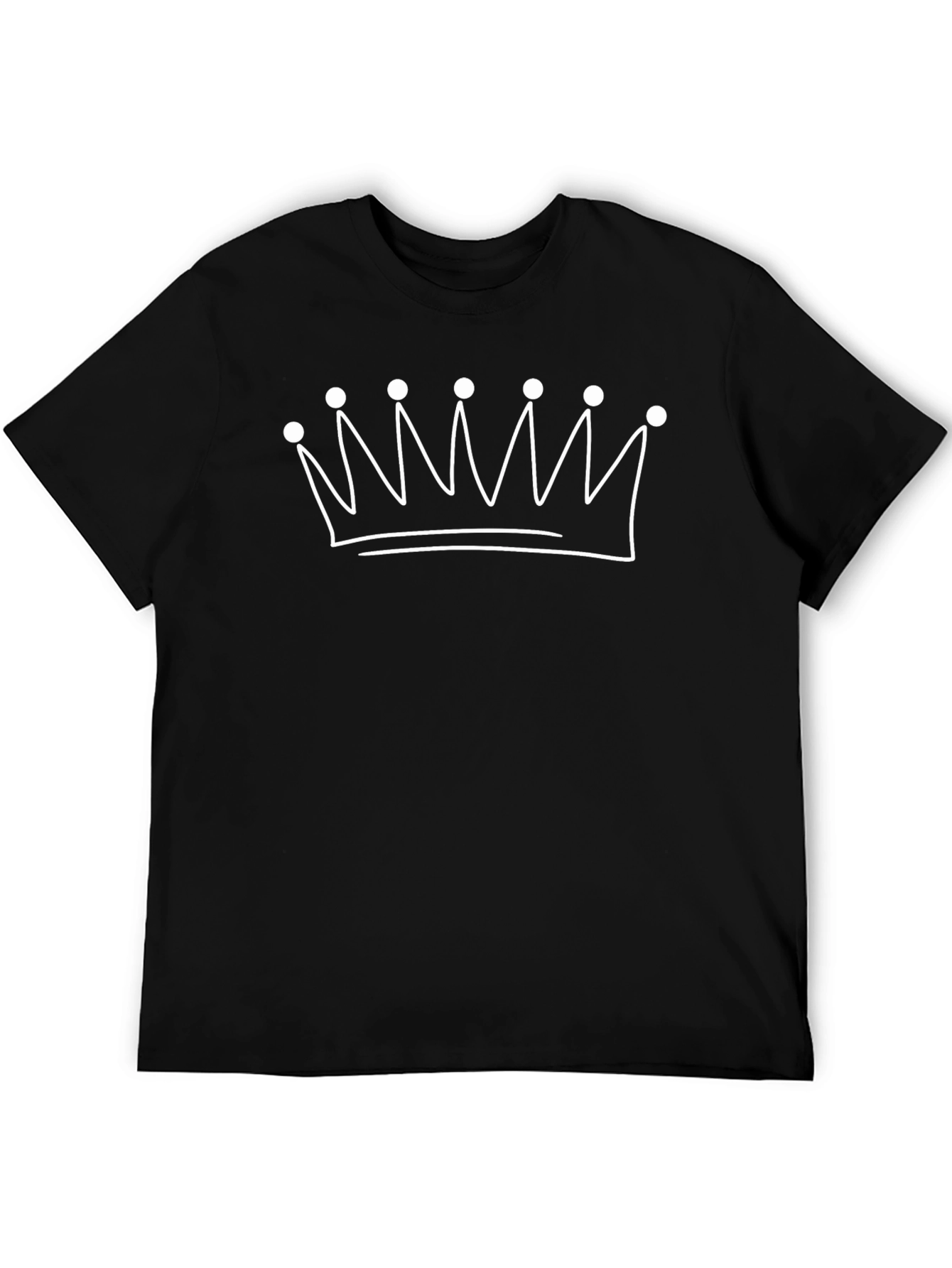 King Crown Graphic Tee - Casual Black T-Shirt